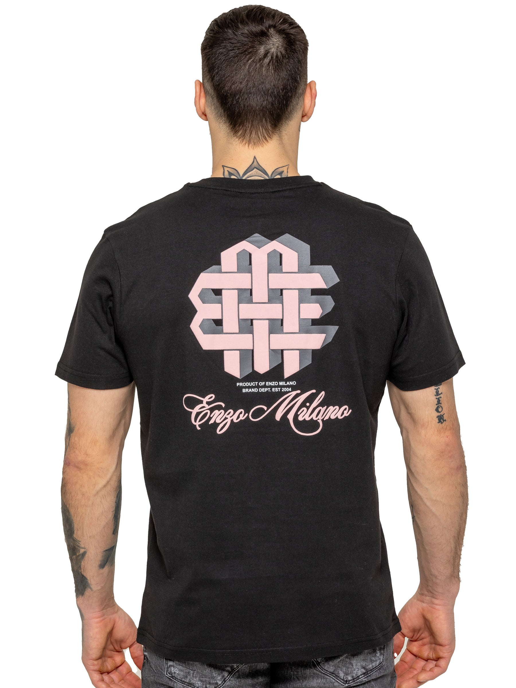 Enzo Milano | Mens Printed T-Shirt & Shorts Set