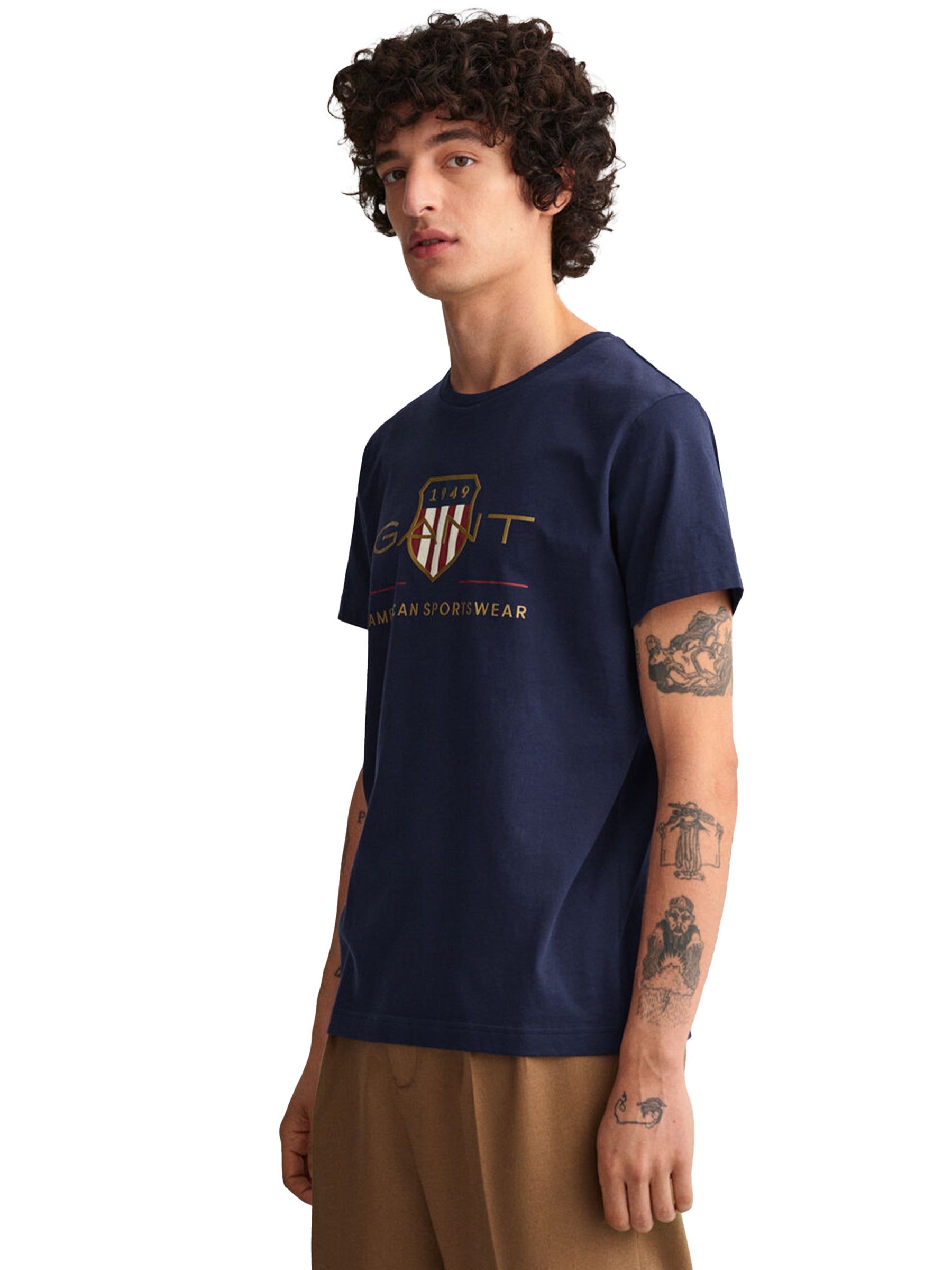 GANT_TS_ARC_SHLD RAWDENIM RAWDENIM