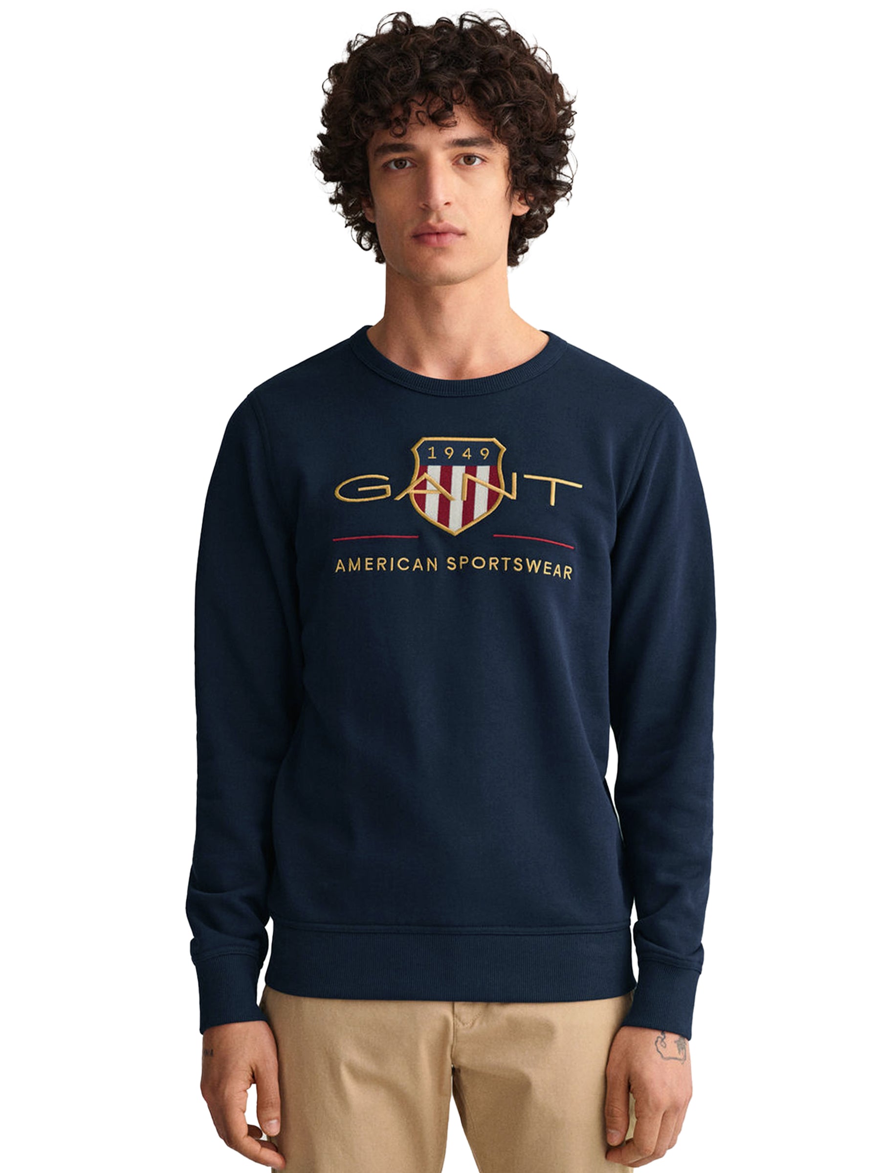 GANT_SWT_ARC_SHIELD RAWDENIM RAWDENIM