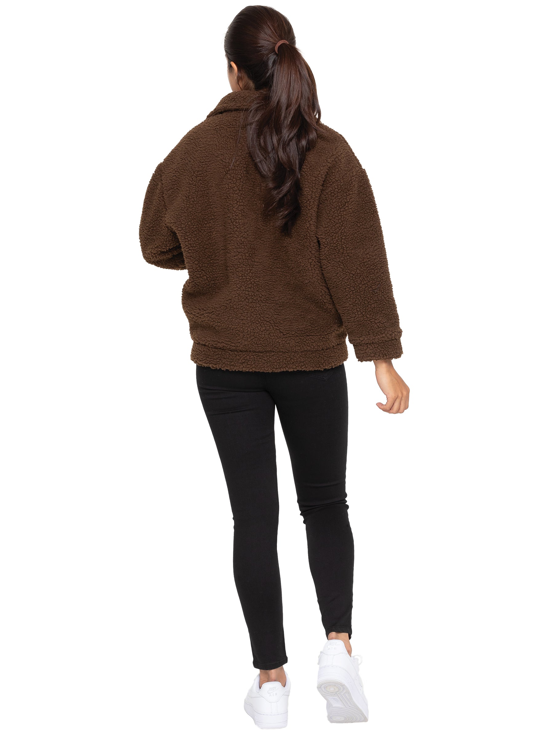 EZLJK625_JACKET Enzo | Womens Borg Jacket ENZO RAWDENIM