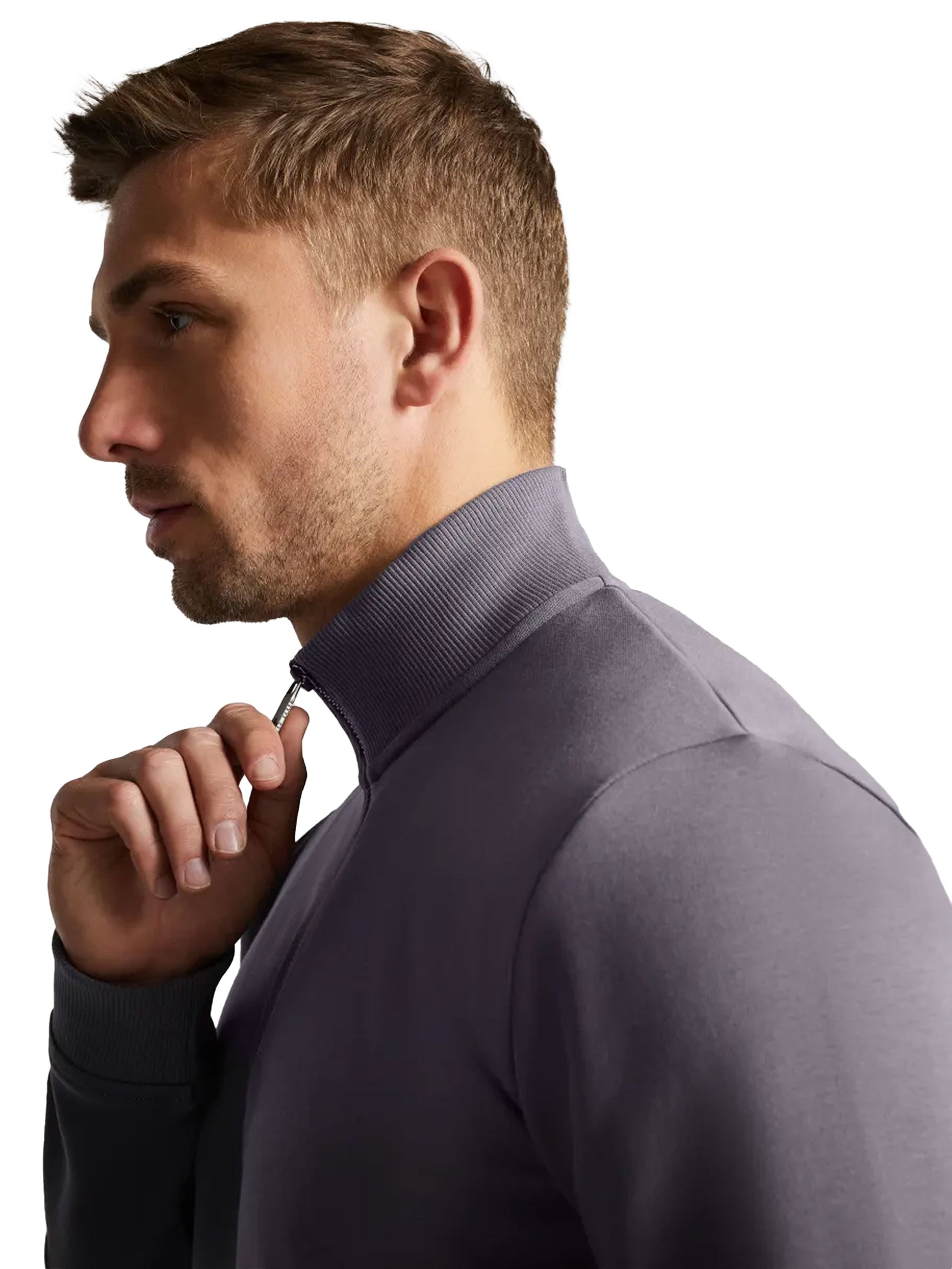 TB_SWEAT_ANTRAM Copy of Ted Baker | Mens Half Zip Funnel Neck Sweat - Antram TED BAKER RAWDENIM
