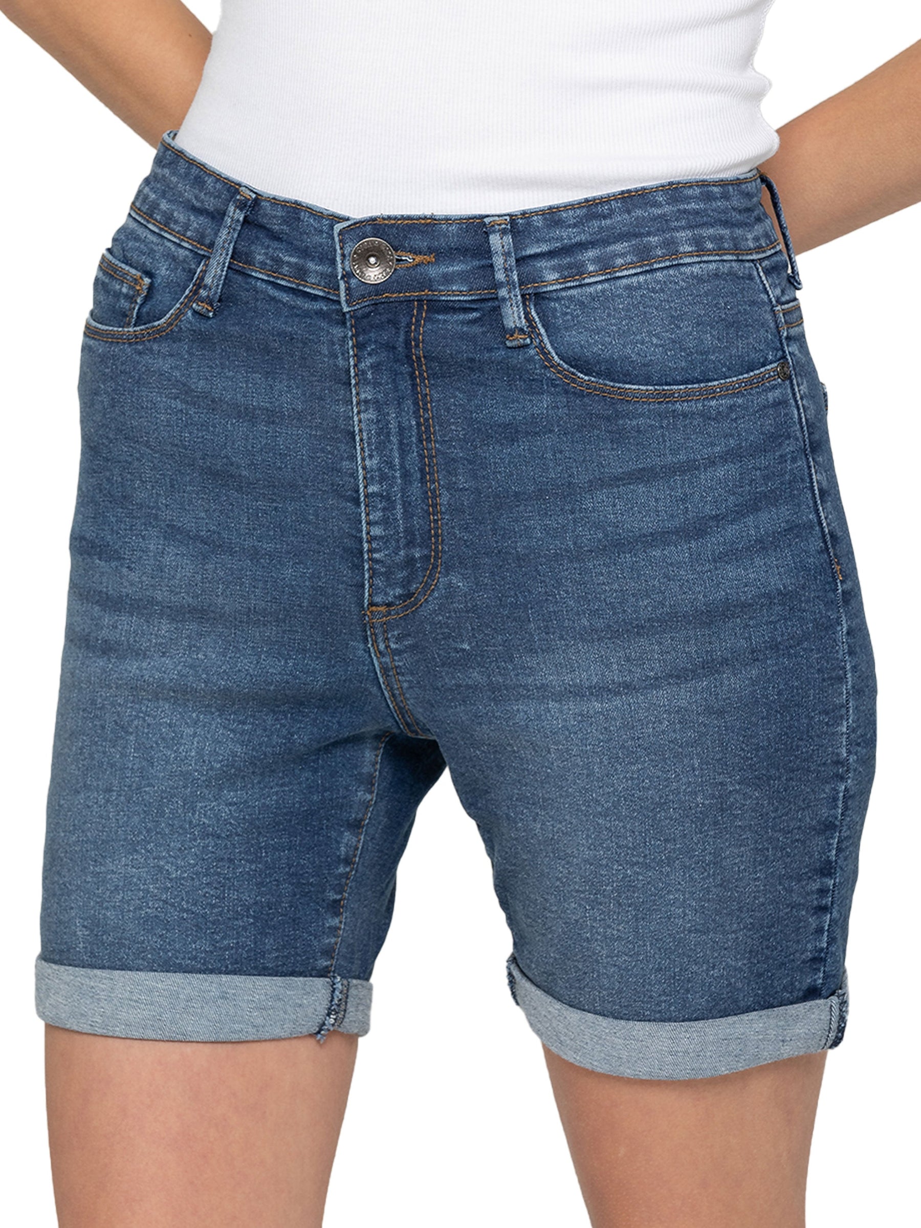 EZLS416 Copy of Enzo | Womens Denim Shorts RAWDENIM RAWDENIM