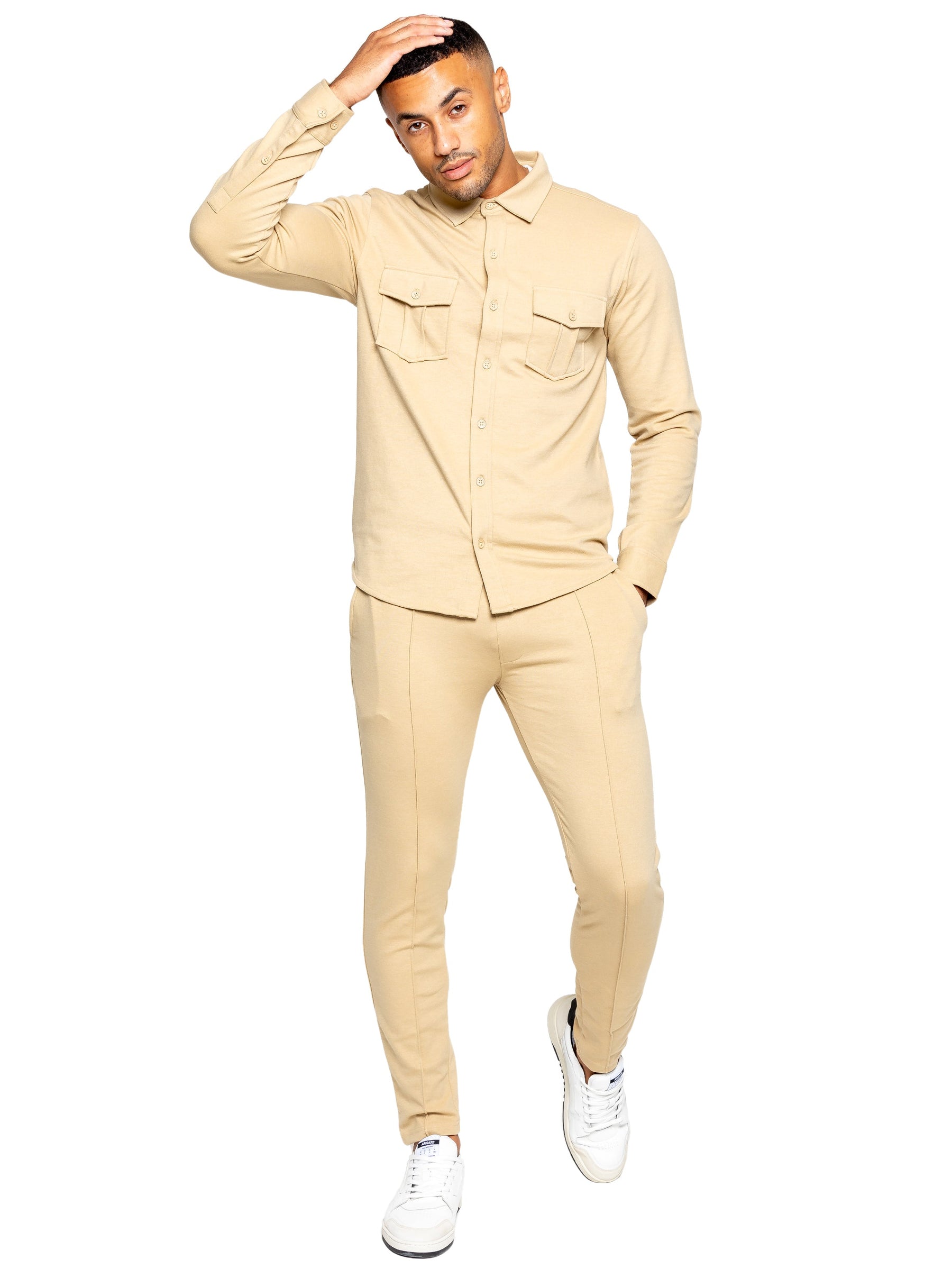 EZJG618 Mens Smart Pleated Joggers ENZO RAWDENIM