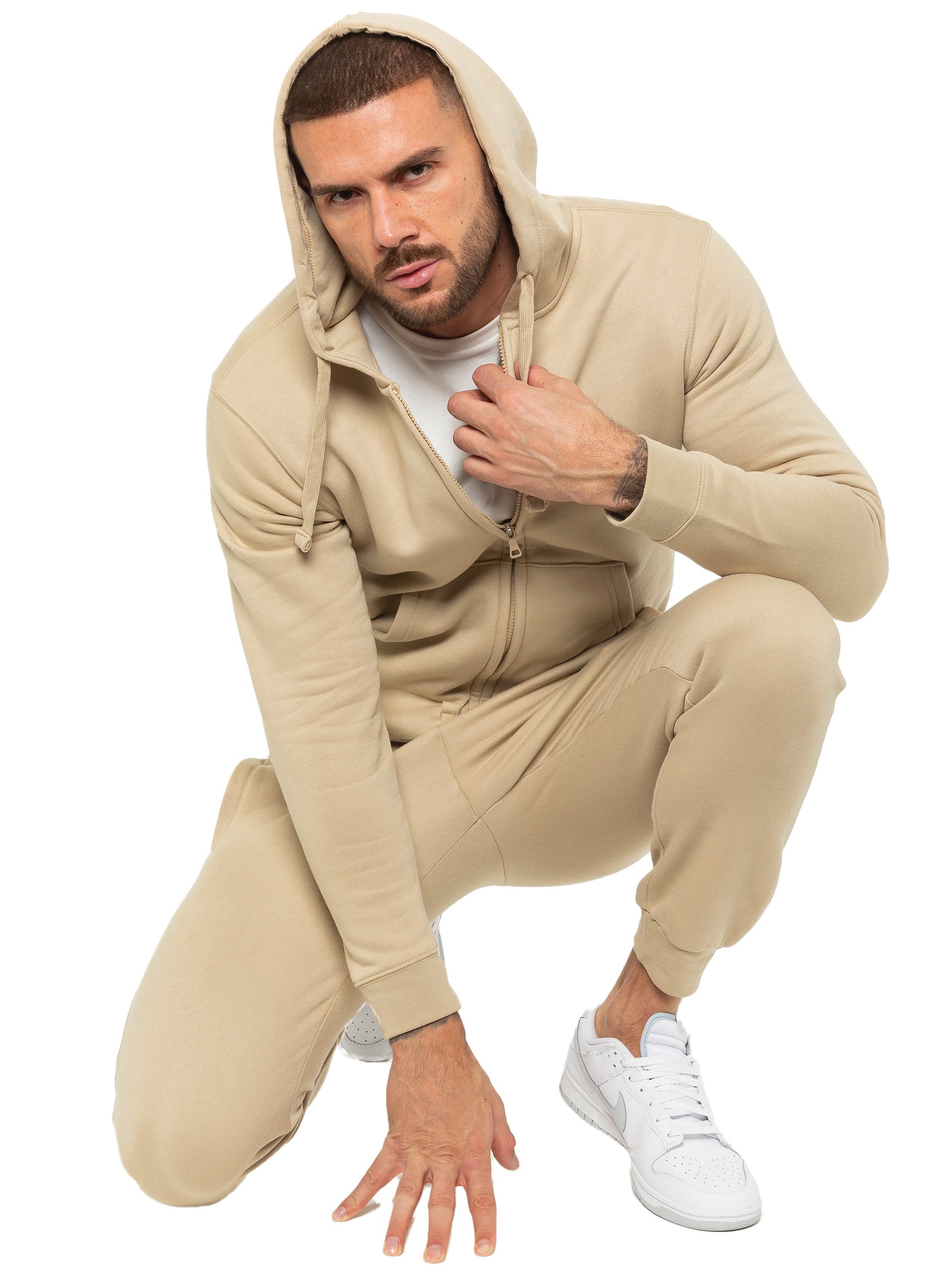 EZHDZ601 & EZJG598 Enzo | Mens Zip Hoodie Tracksuit Set ENZO RAWDENIM