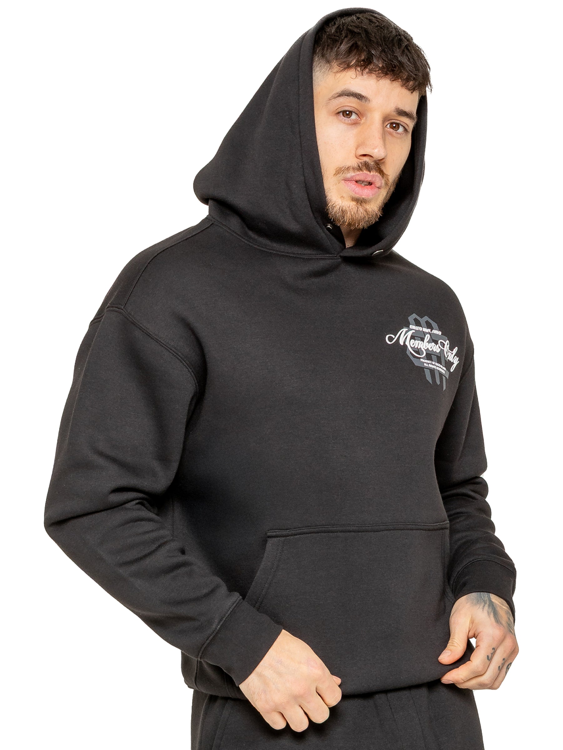 Enzo Milano | Mens Oversized Printed Hoodie