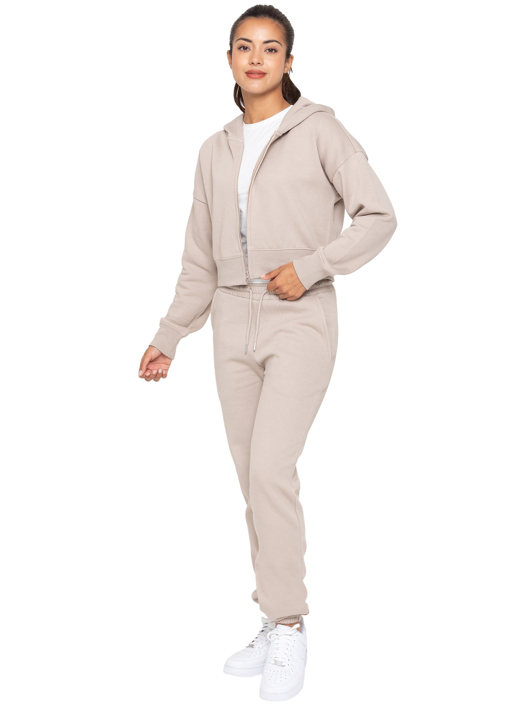 EZLHDCZ595 Copy of Enzo | Womens Cropped Zipped Hoodie ENZO RAWDENIM