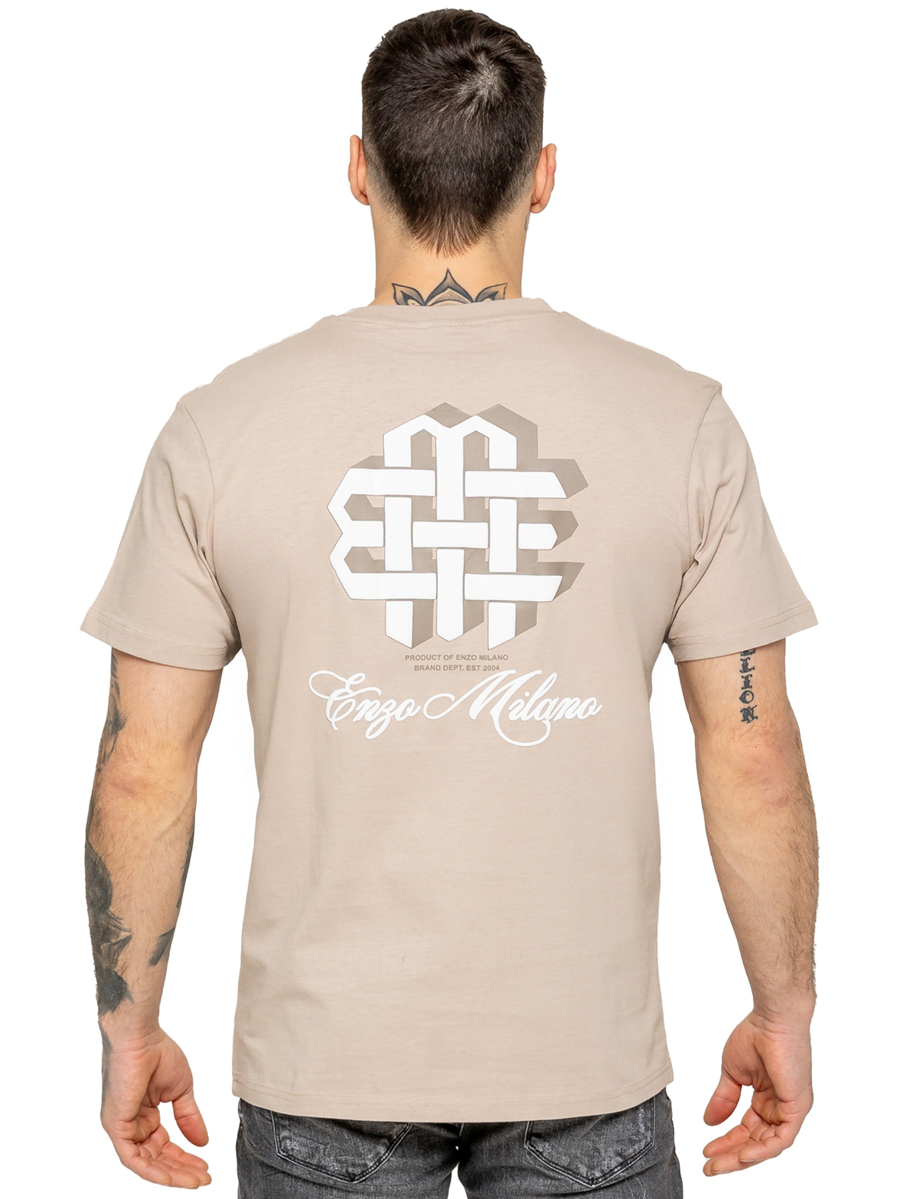 Enzo Milano | Mens Printed T-Shirt & Shorts Set