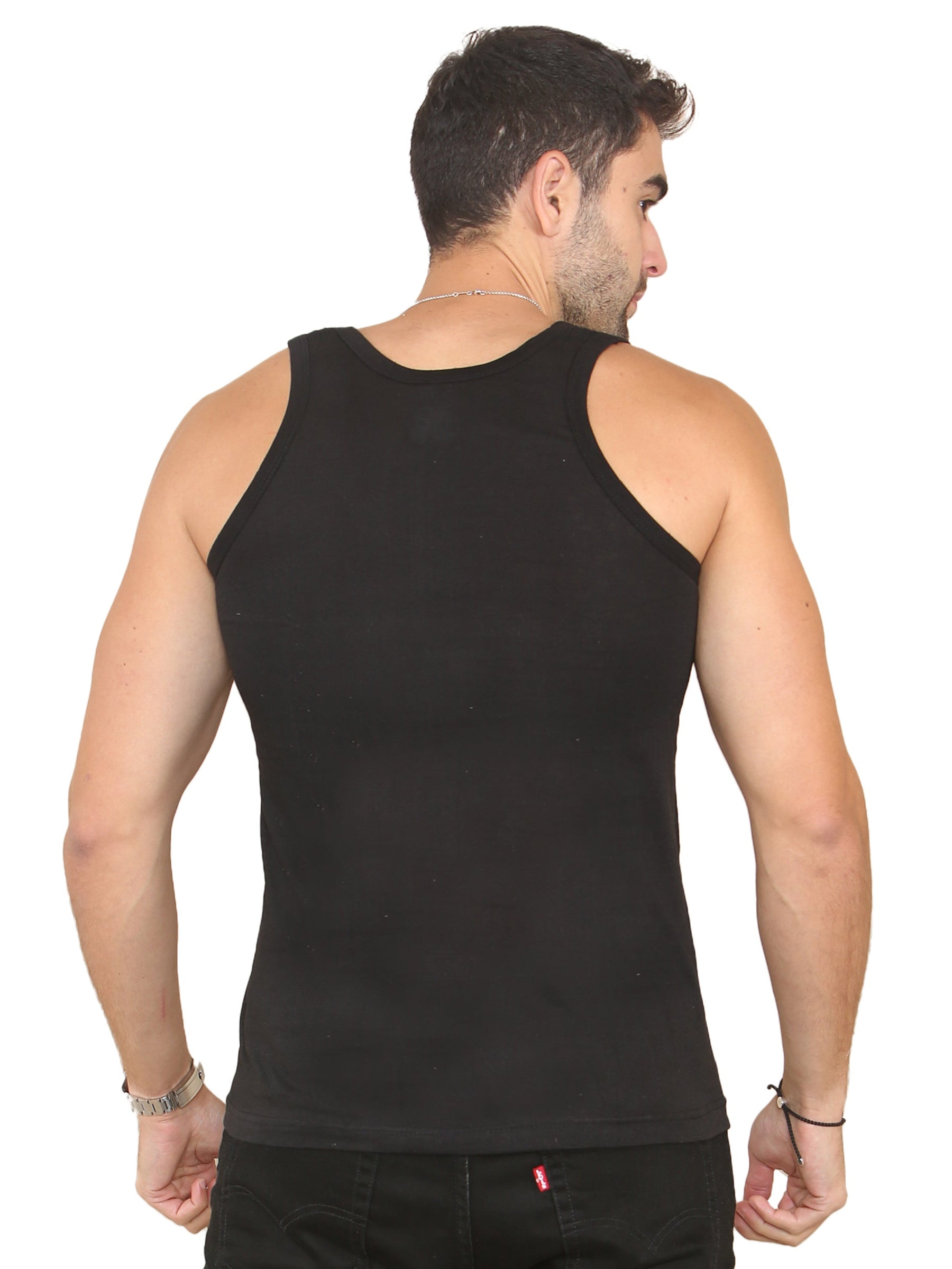 EZV604 Enzo | Mens 3 Pack Vests ENZO RAWDENIM