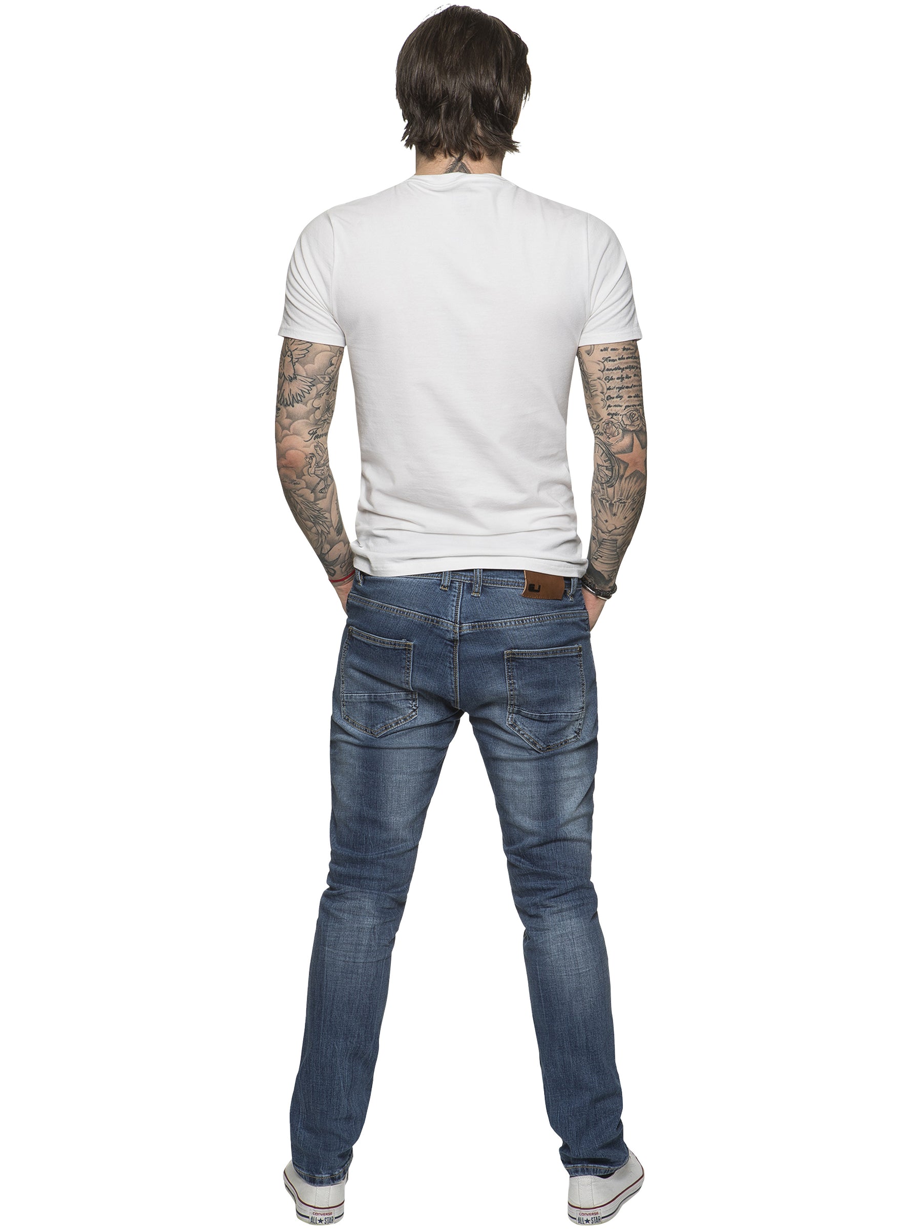 EM538 ETO | Mens Designer Tapered Fit Stretch Denim Jeans ETO RAWDENIM