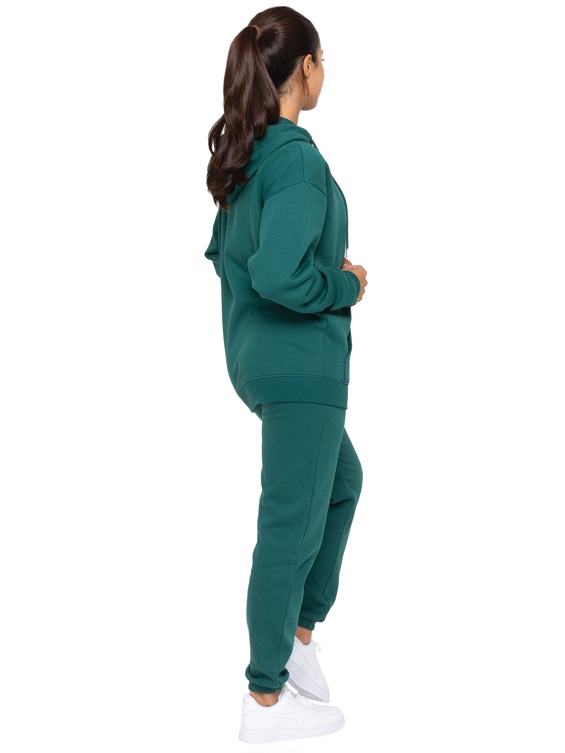 EZLHDZ596 Enzo | Womens Oversized Zipped Hoodie ENZO RAWDENIM