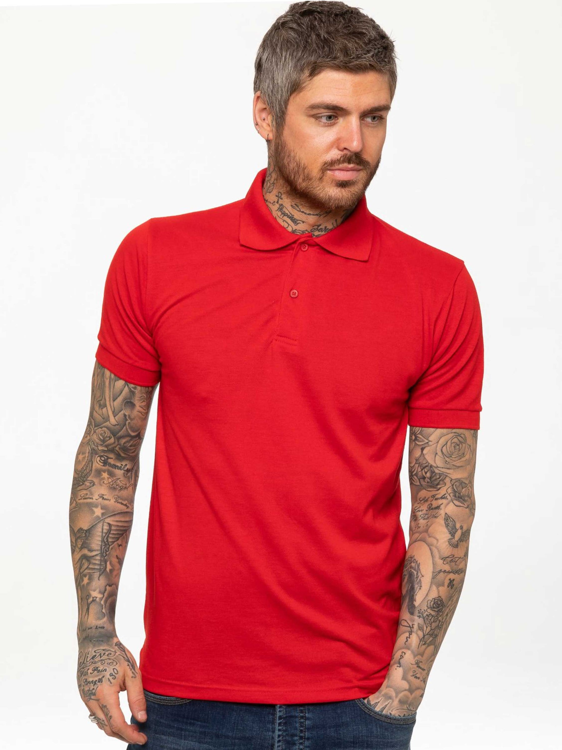 KZPL105 Copy of Mens Kruze Clothing | Mens Pique Polo T-Shirt KRUZE RAWDENIM