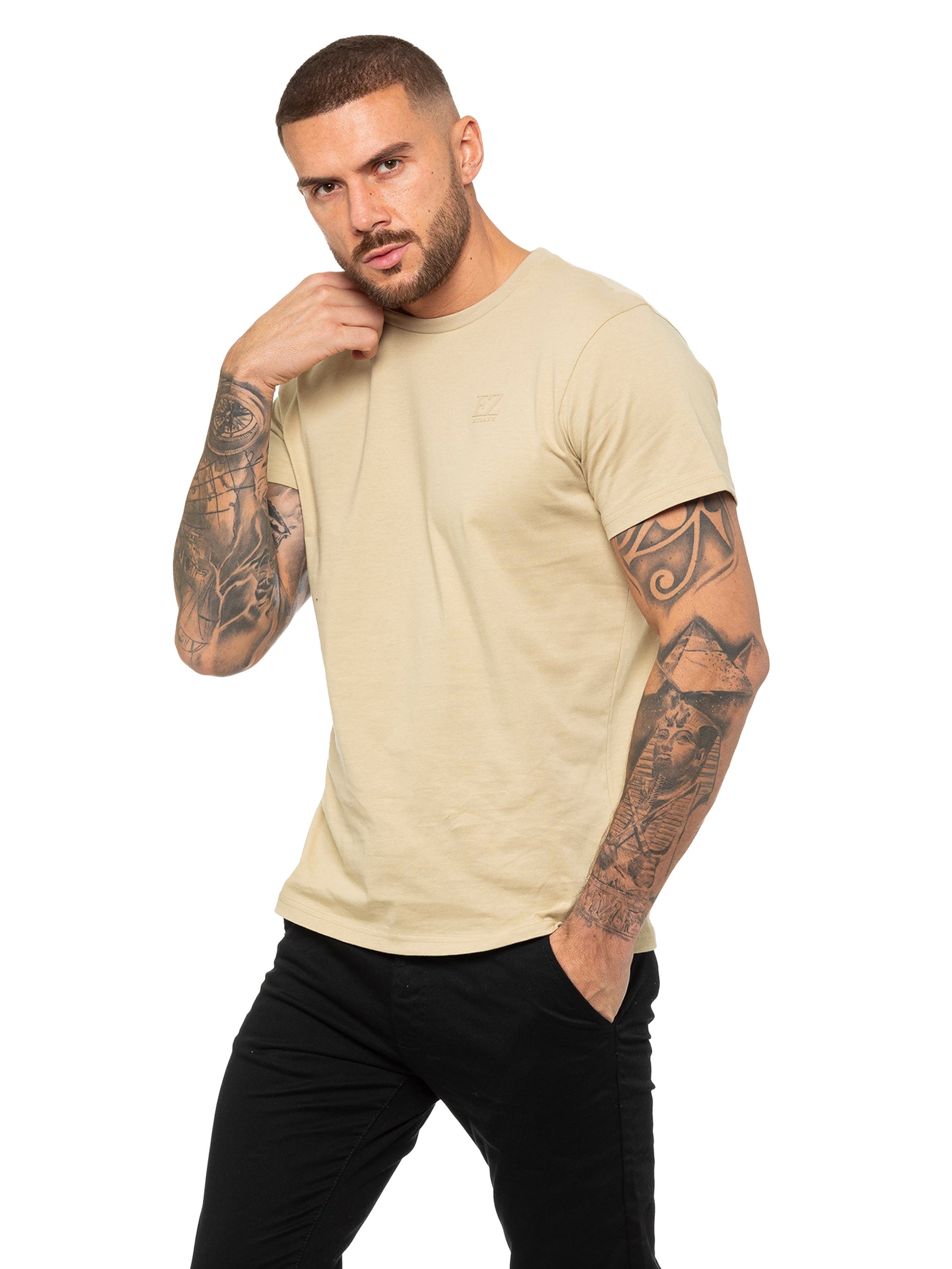 EZTS603 Enzo | Mens Crew Neck T-Shirt ENZO RAWDENIM