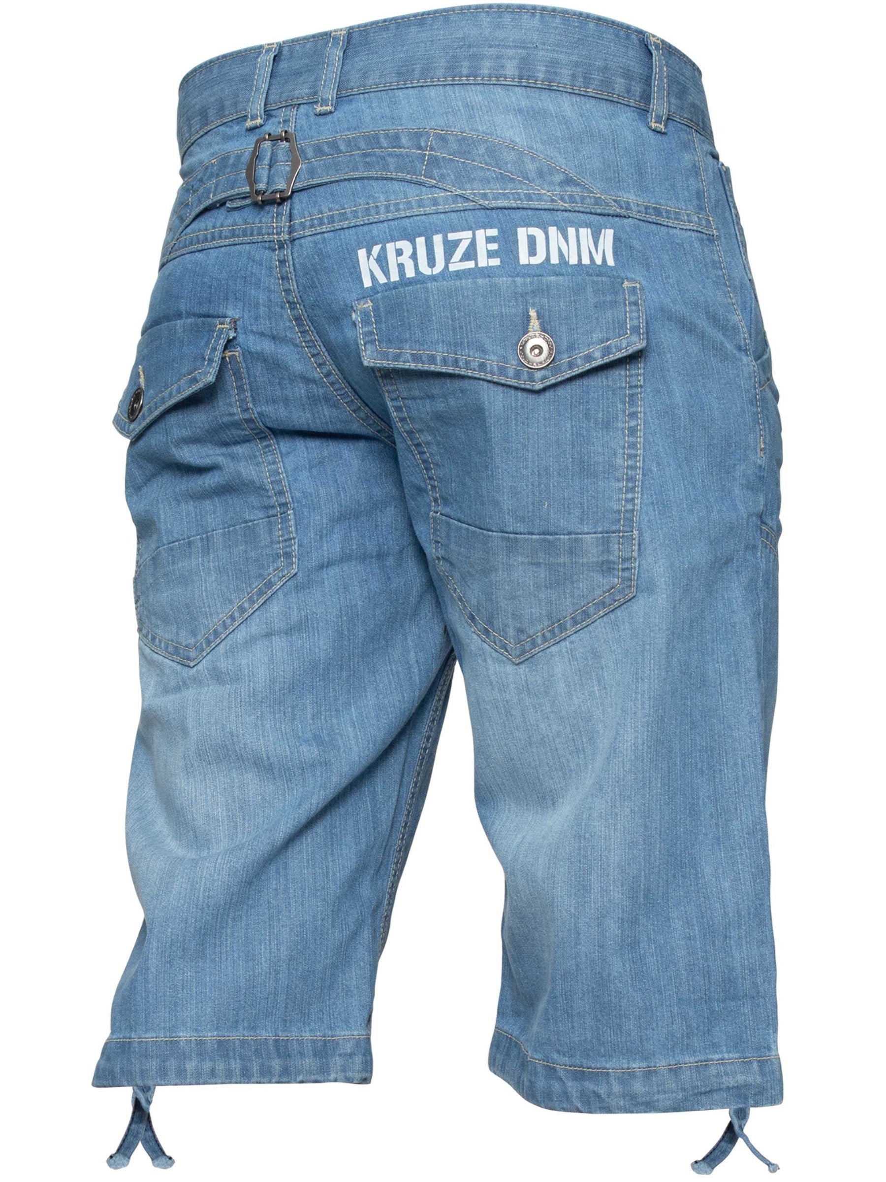 KZS102 Copy of Kruze | Designer Mens Denim Regular Fit Shorts KRUZE RAWDENIM