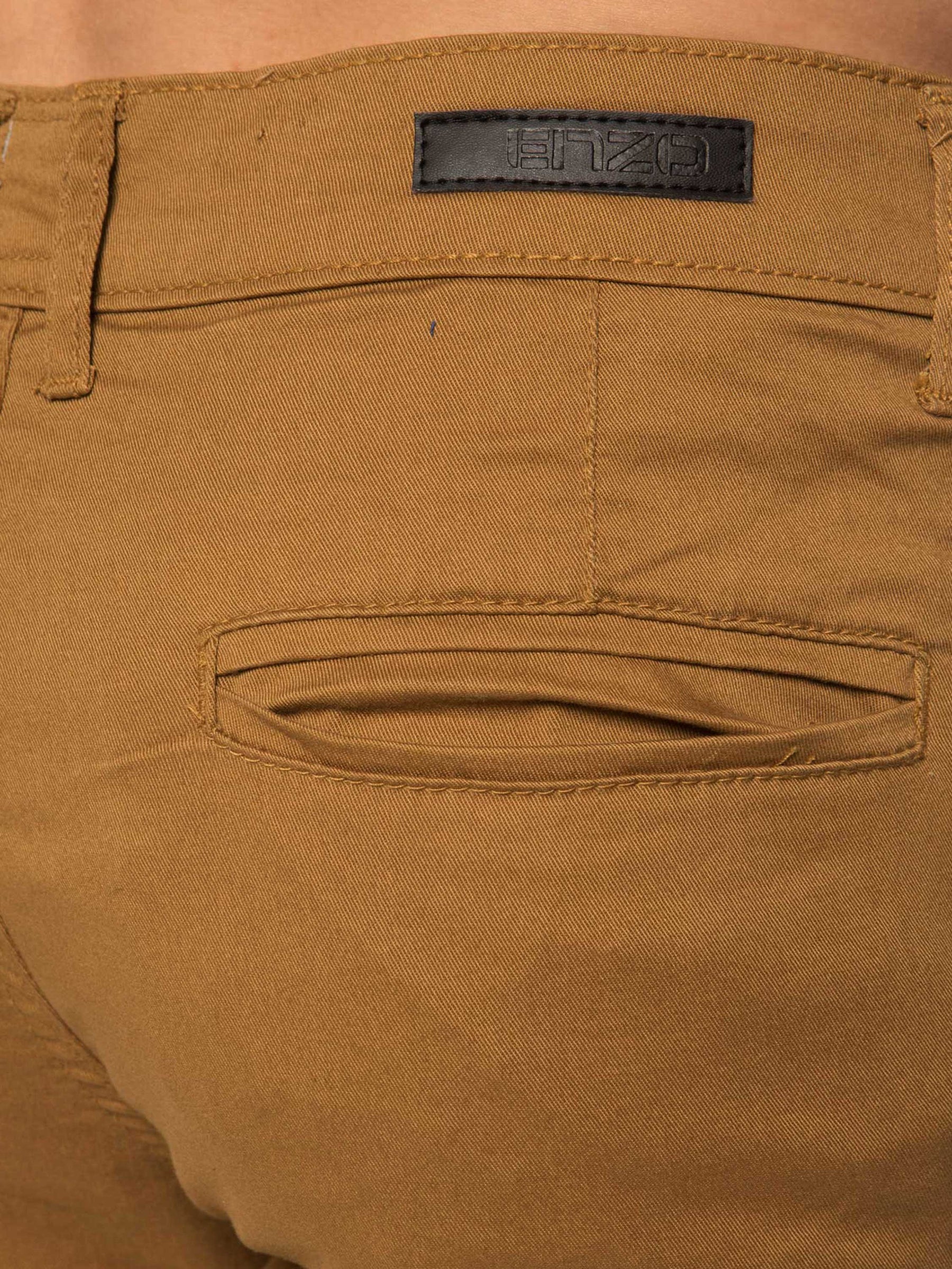 EZS348 Copy of Mens Slim Fit Stretch Chino Shorts | Enzo Designer Menswear ENZO RAWDENIM