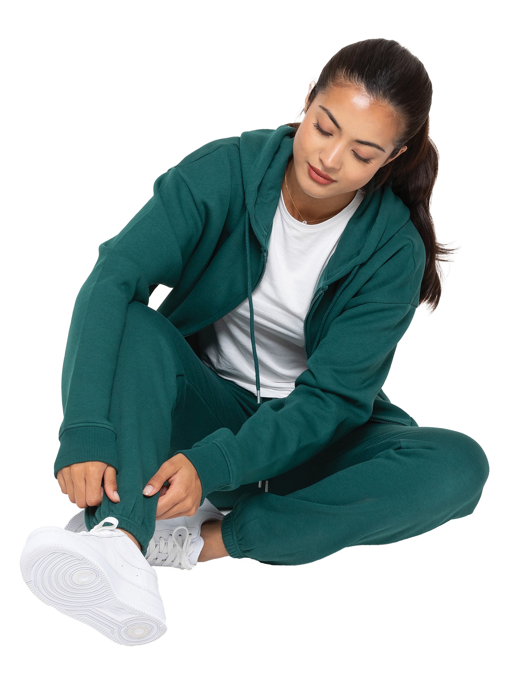 EZLHDZ596 Enzo | Womens Oversized Zipped Hoodie ENZO RAWDENIM