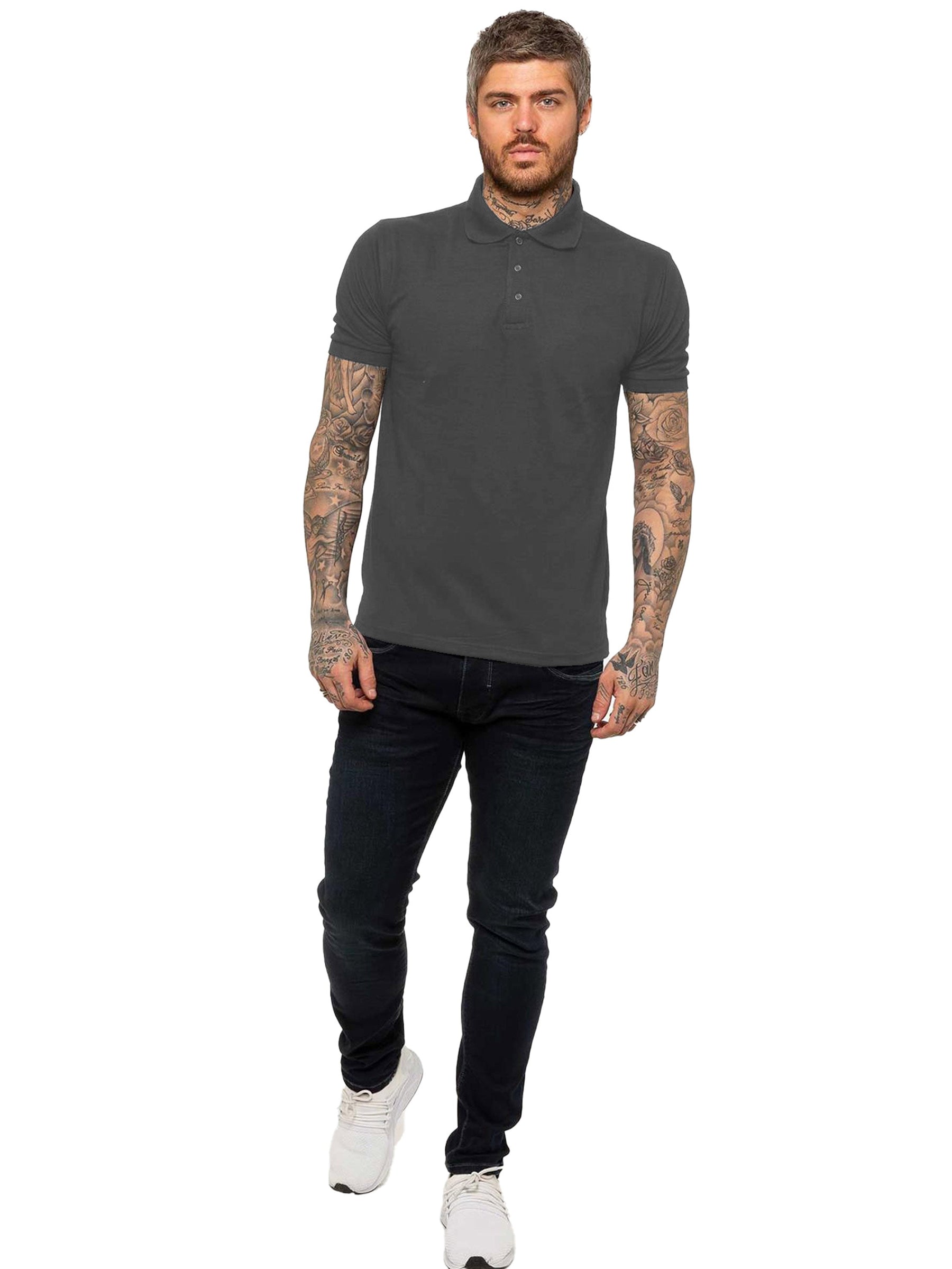 KZPL105 POLO SKYBLU Mens Polo T-Shirt KRUZE RAWDENIM