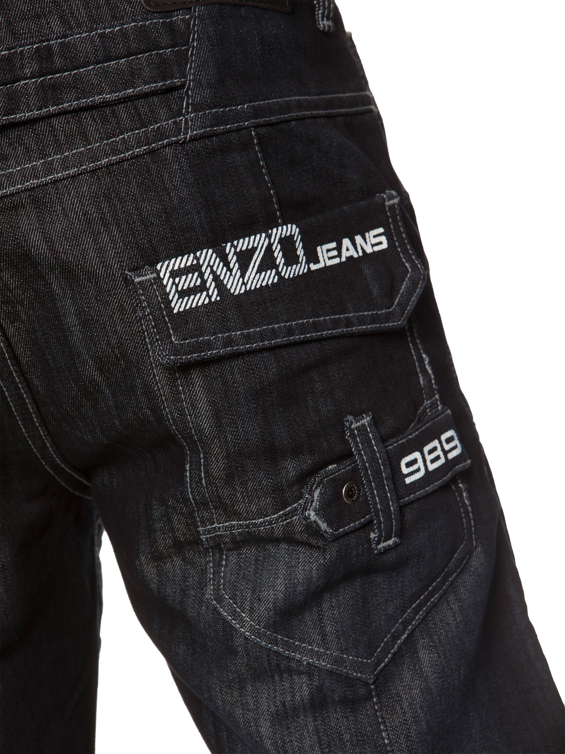 EZS243 - EZS244 Copy of Enzo | Mens Cargo Denim Shorts ENZO RAWDENIM