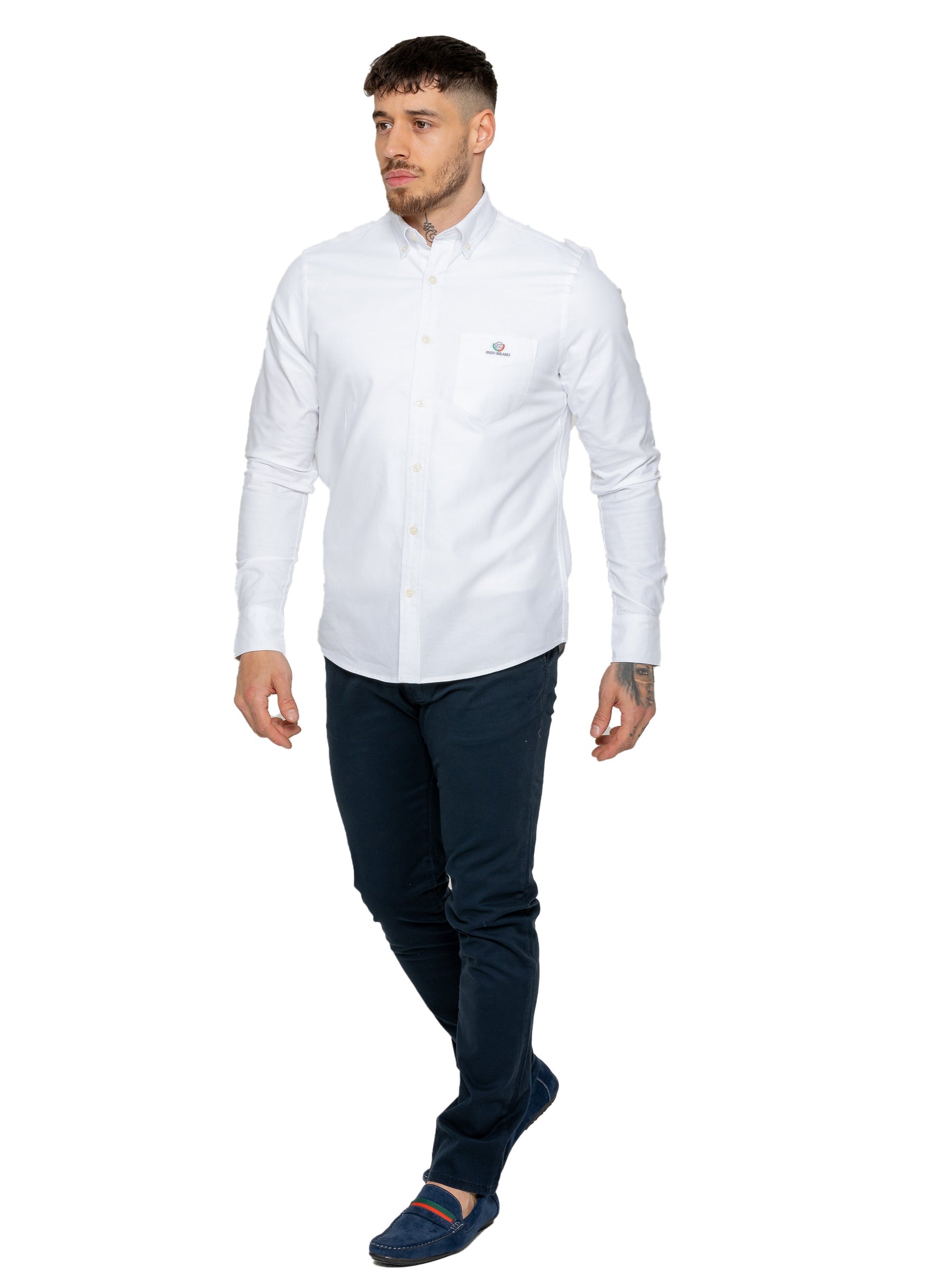 MSH4 SHIRTS Enzo | Mens Regular Fit Oxford Shirt (Copy) ENZO RAWDENIM