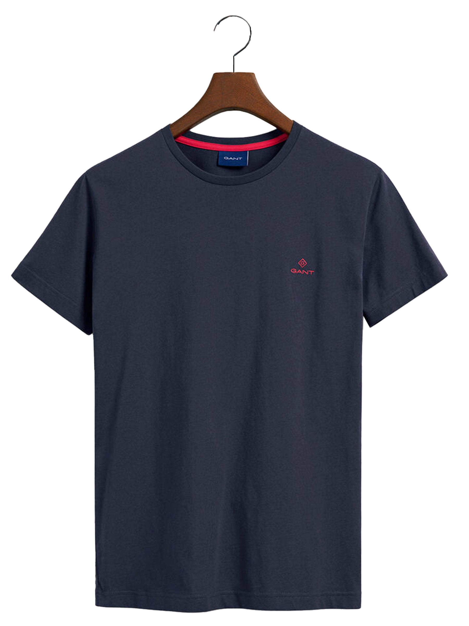 GANT_TS_CONTR Copy of Gant Contrast Logo | Mens Crew Neck T-Shirt GANT RAWDENIM