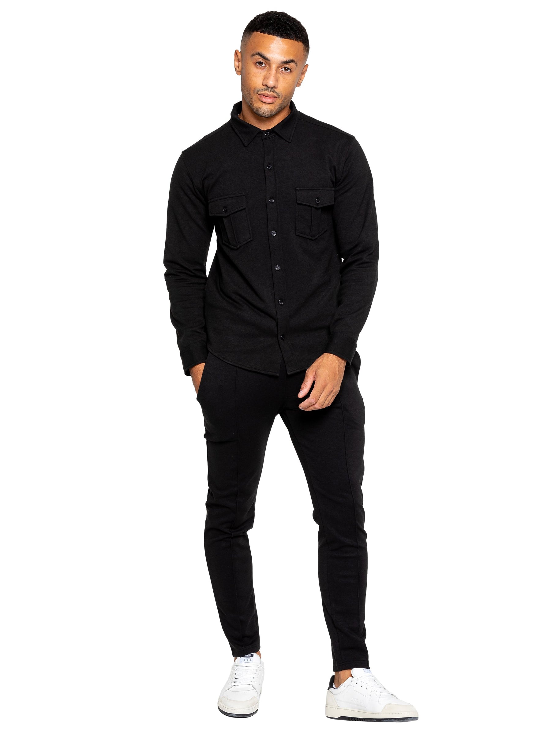 EZJG618 Mens Smart Pleated Joggers ENZO RAWDENIM