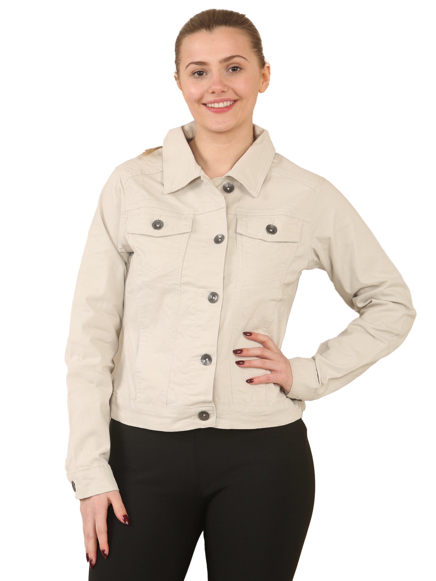 Enzo | Womens Classic Denim Jacket