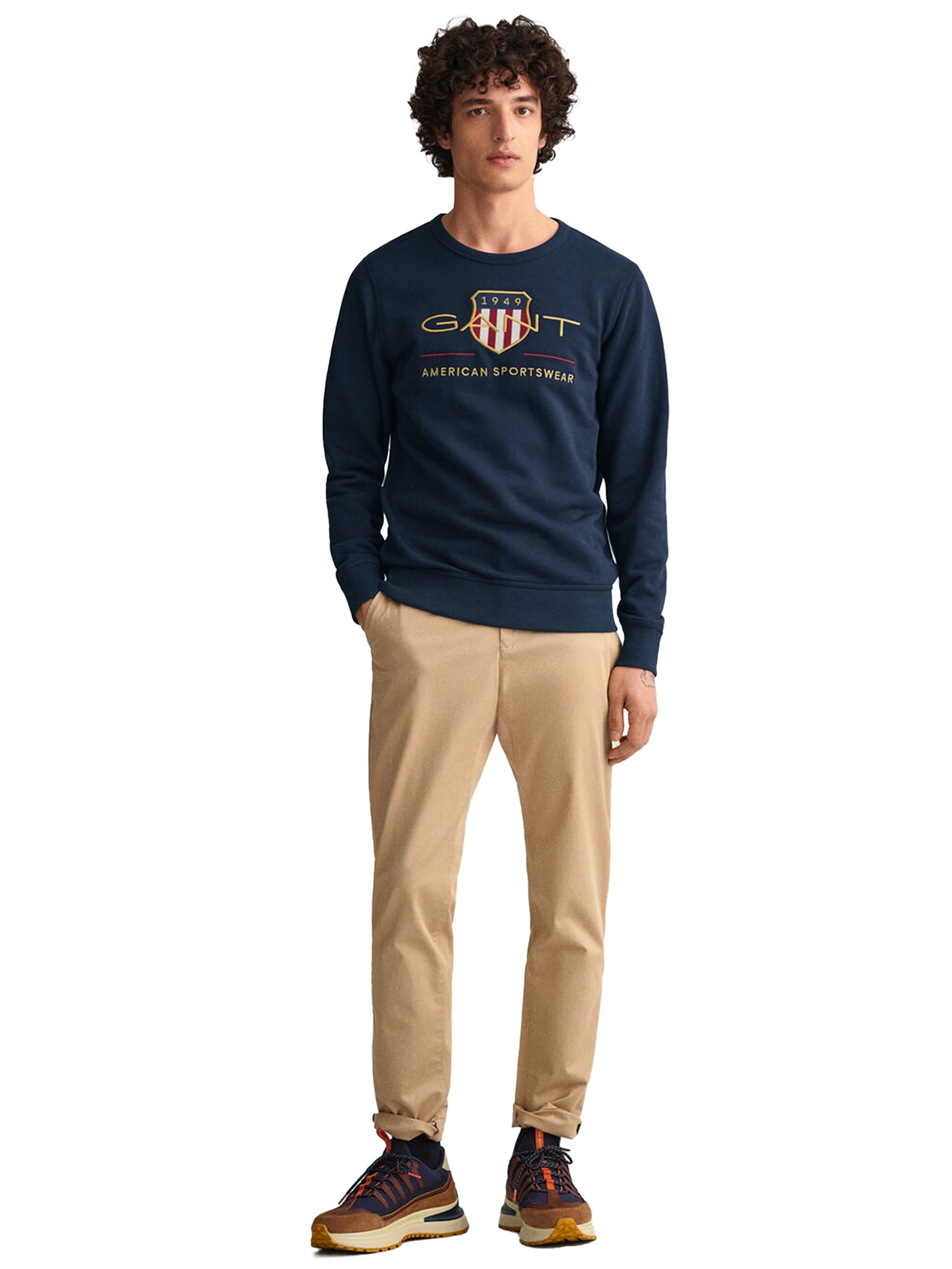 GANT_SWT_ARC_SHIELD RAWDENIM RAWDENIM