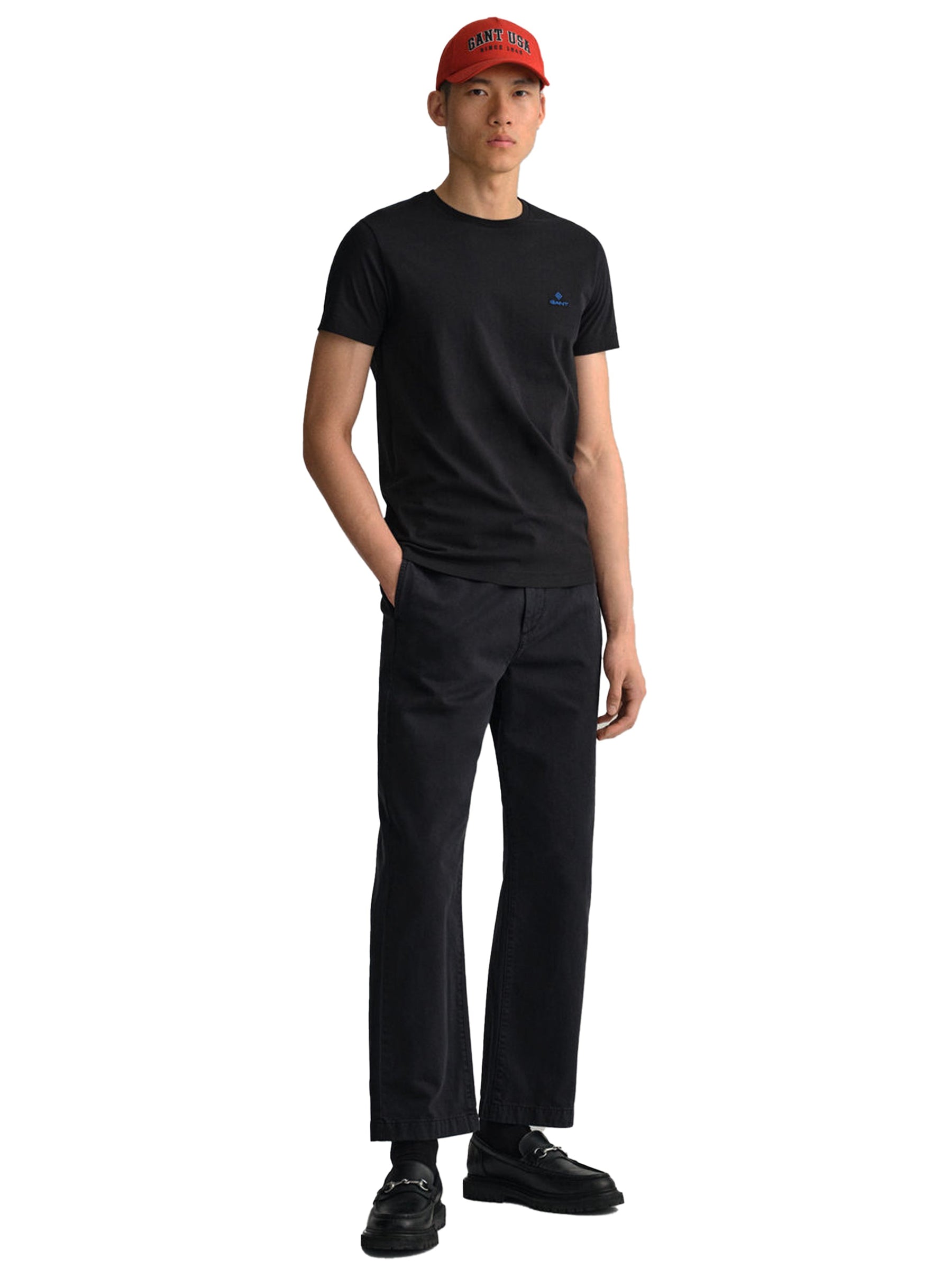GANT_TS_CONTR Copy of Gant Contrast Logo | Mens Crew Neck T-Shirt GANT RAWDENIM
