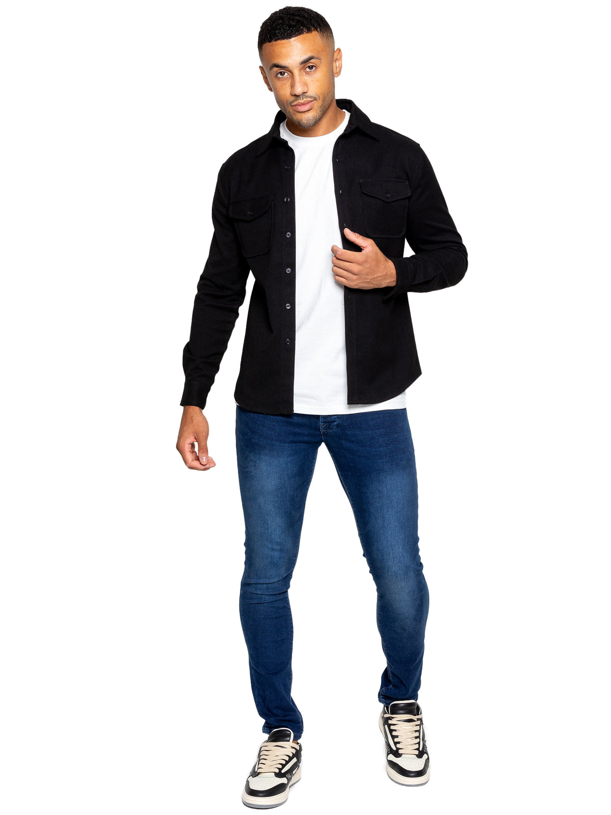 MSH3 SHIRTS Enzo | Mens Oversized Textured Overshirt (Copy) ENZO RAWDENIM