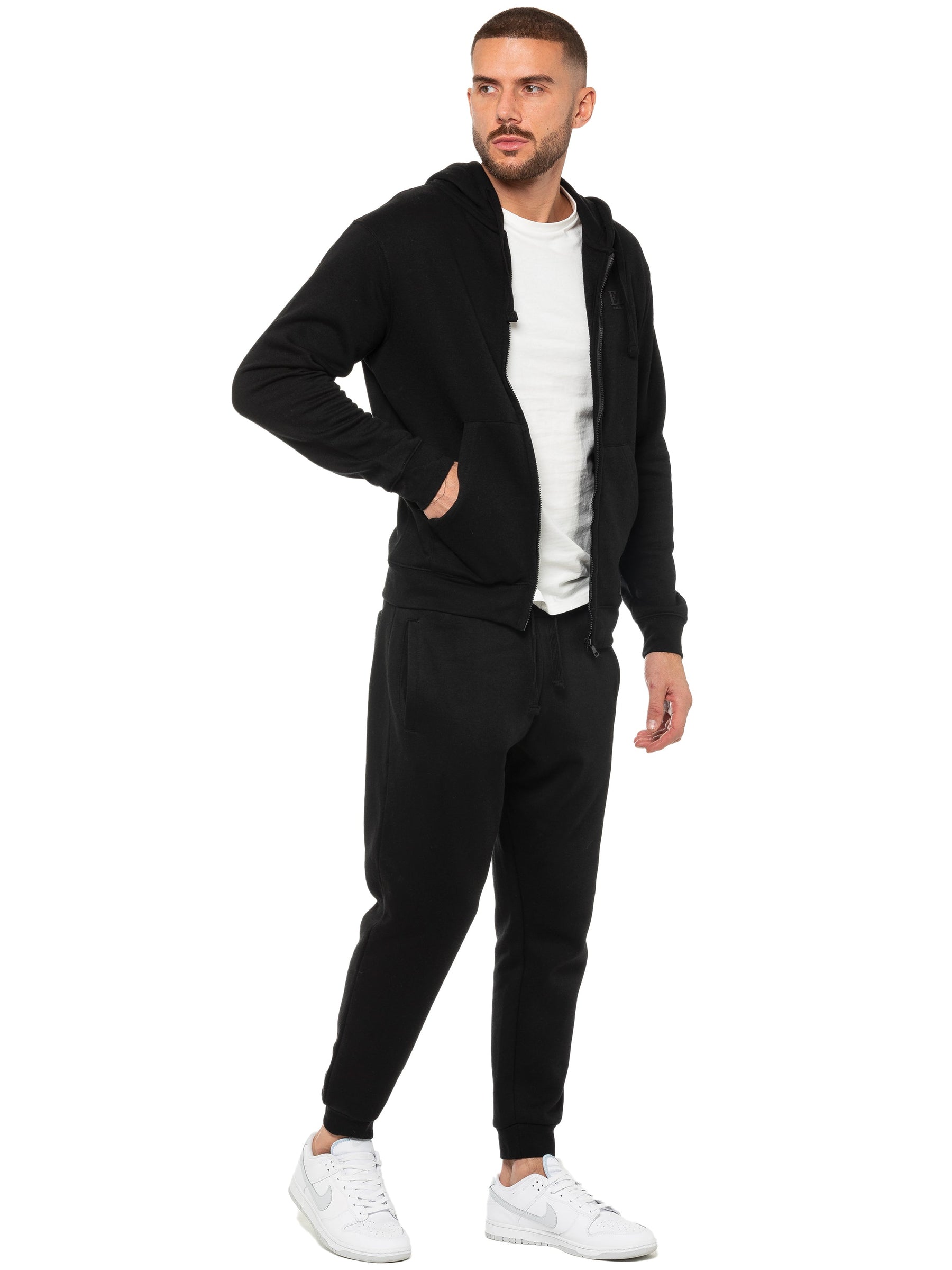 EZHDZ601 & EZJG598 Enzo | Mens Zip Hoodie Tracksuit Set ENZO RAWDENIM