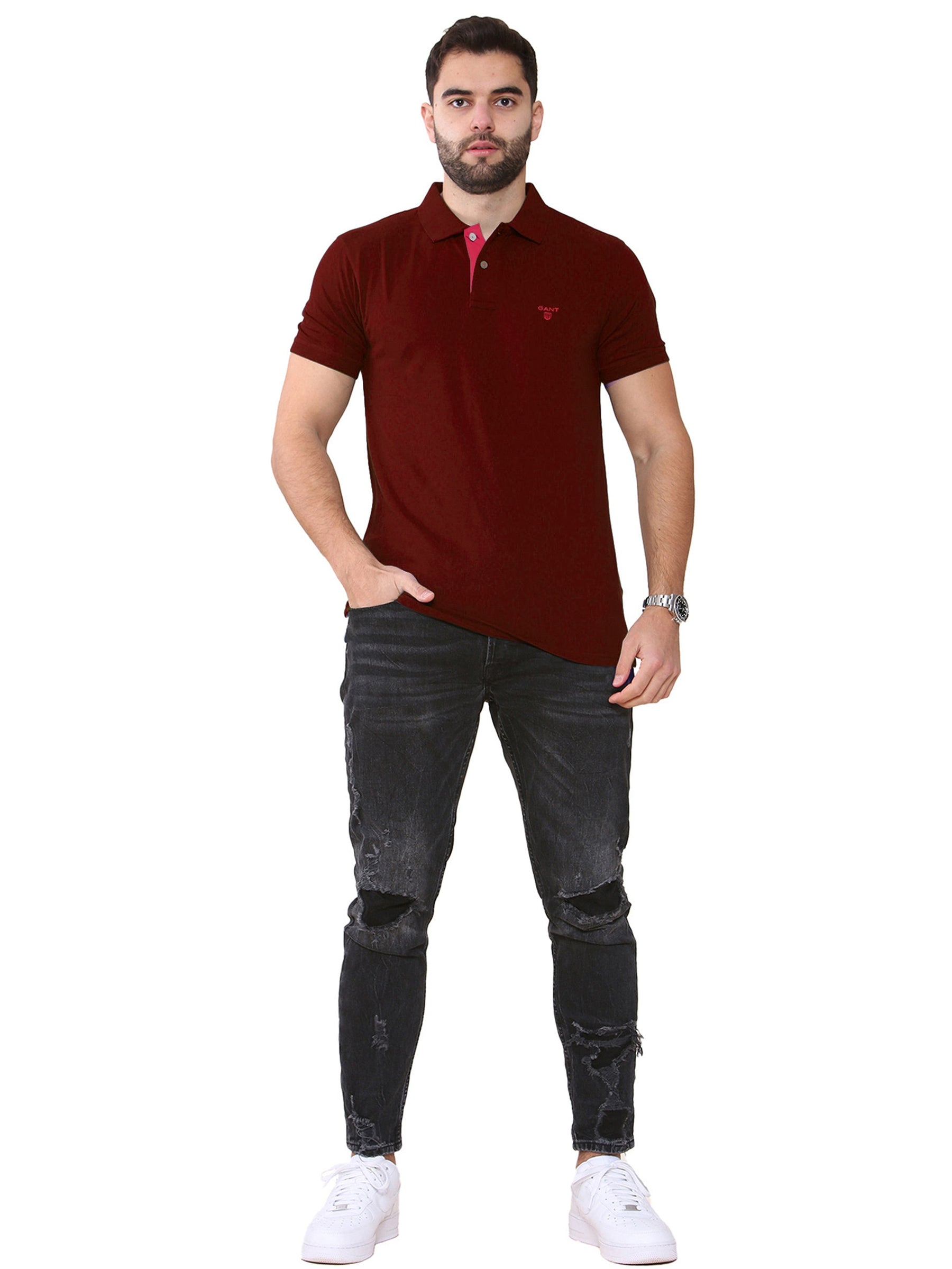 GANT_POLO_CNTR Copy of Gant | Mens Contrast Collar Polo Shirt GANT RAWDENIM