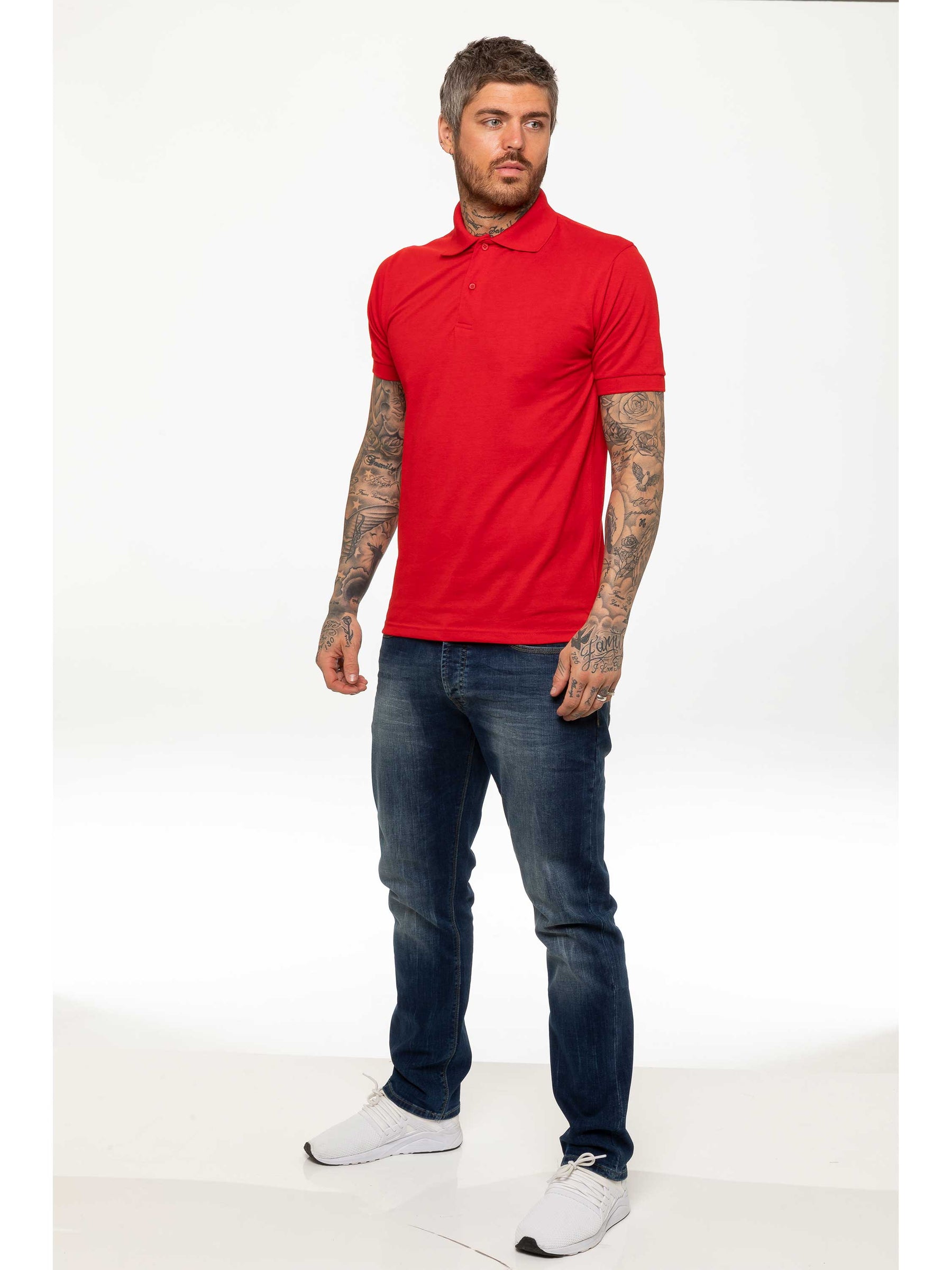 KZPL105 Copy of Mens Kruze Clothing | Mens Pique Polo T-Shirt KRUZE RAWDENIM