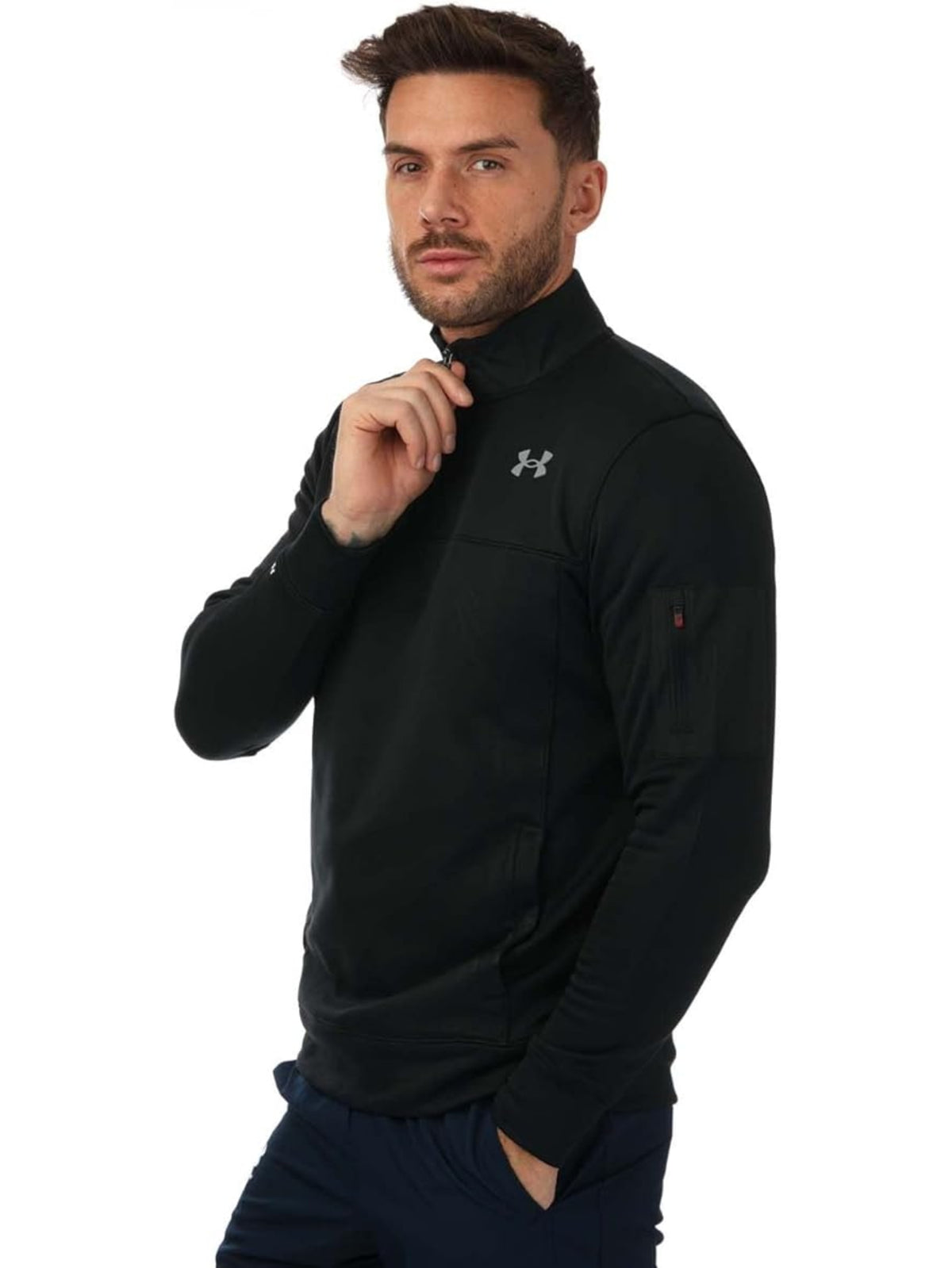 UA_ZIPTOP_1372792 Under Armour | Mens 1/4 Zip Track Top UNDER ARMOUR RAWDENIM
