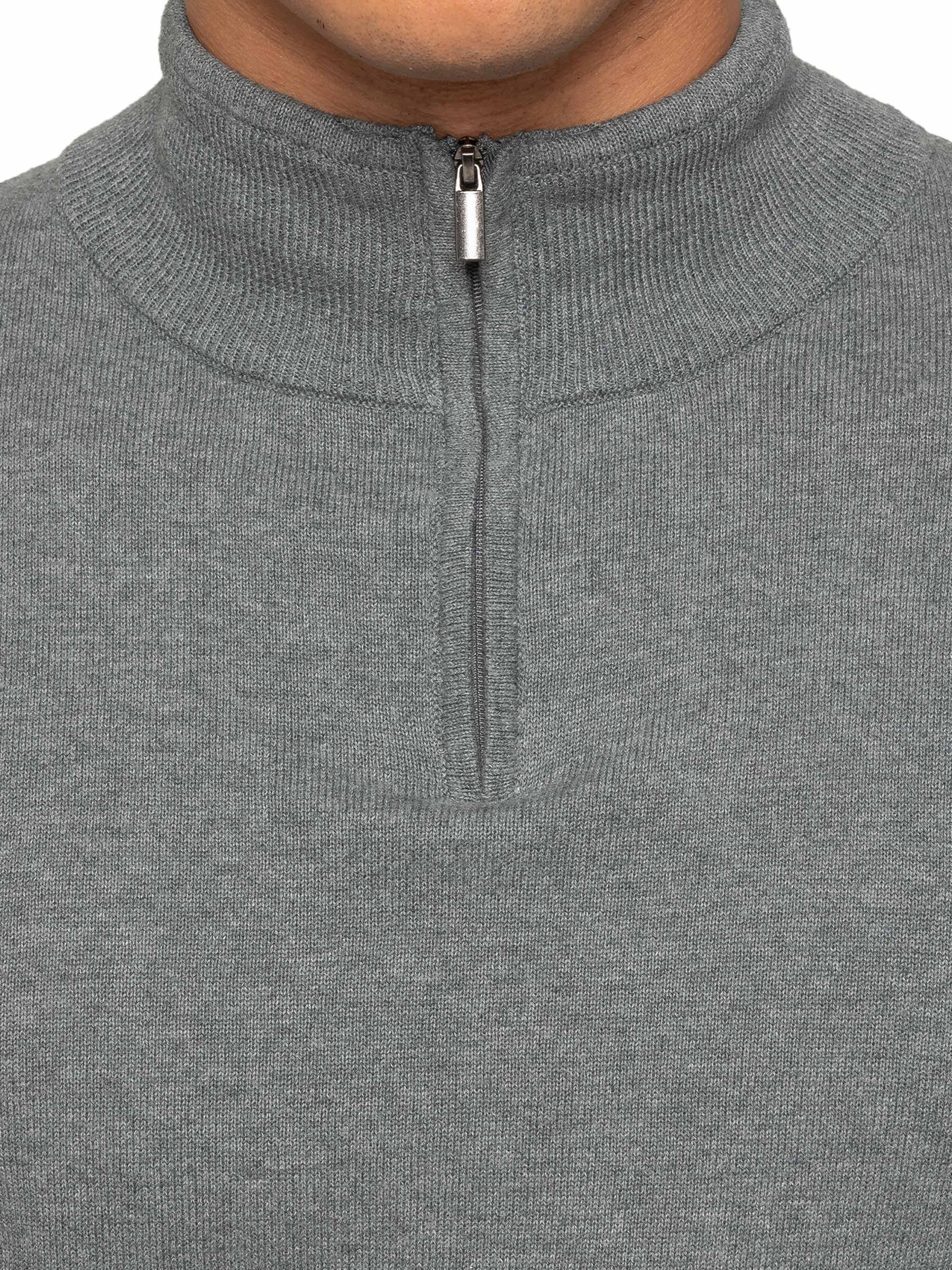MKS18_KNIT Mens Funnel Neck Knit Jumper - Clearance ENZO RAWDENIM
