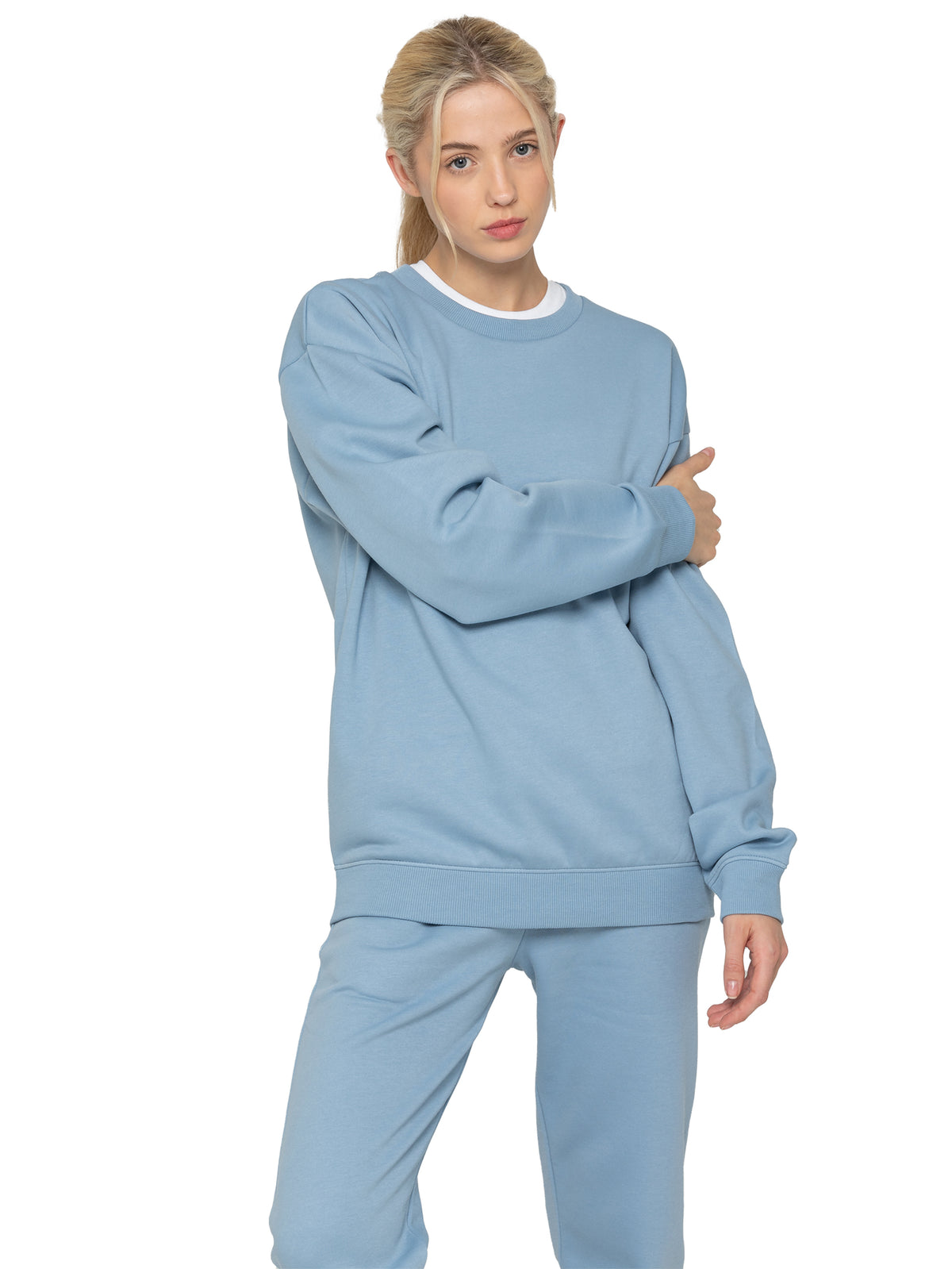 EZLSW589 Enzo | Womens Oversized Sweatshirt ENZO RAWDENIM