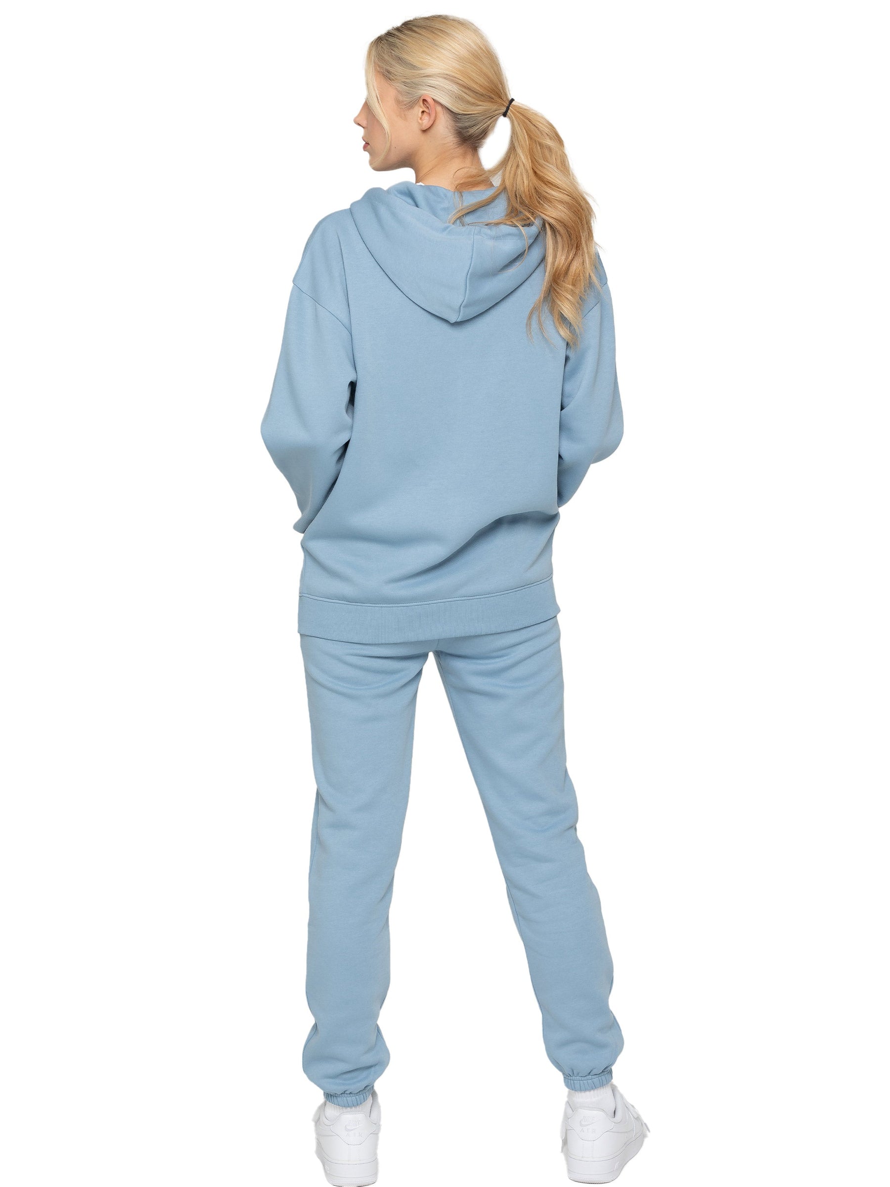 EZLHDZ596 NEW Womens Oversized Zipped Hoodie - Clearance ENZO RAWDENIM