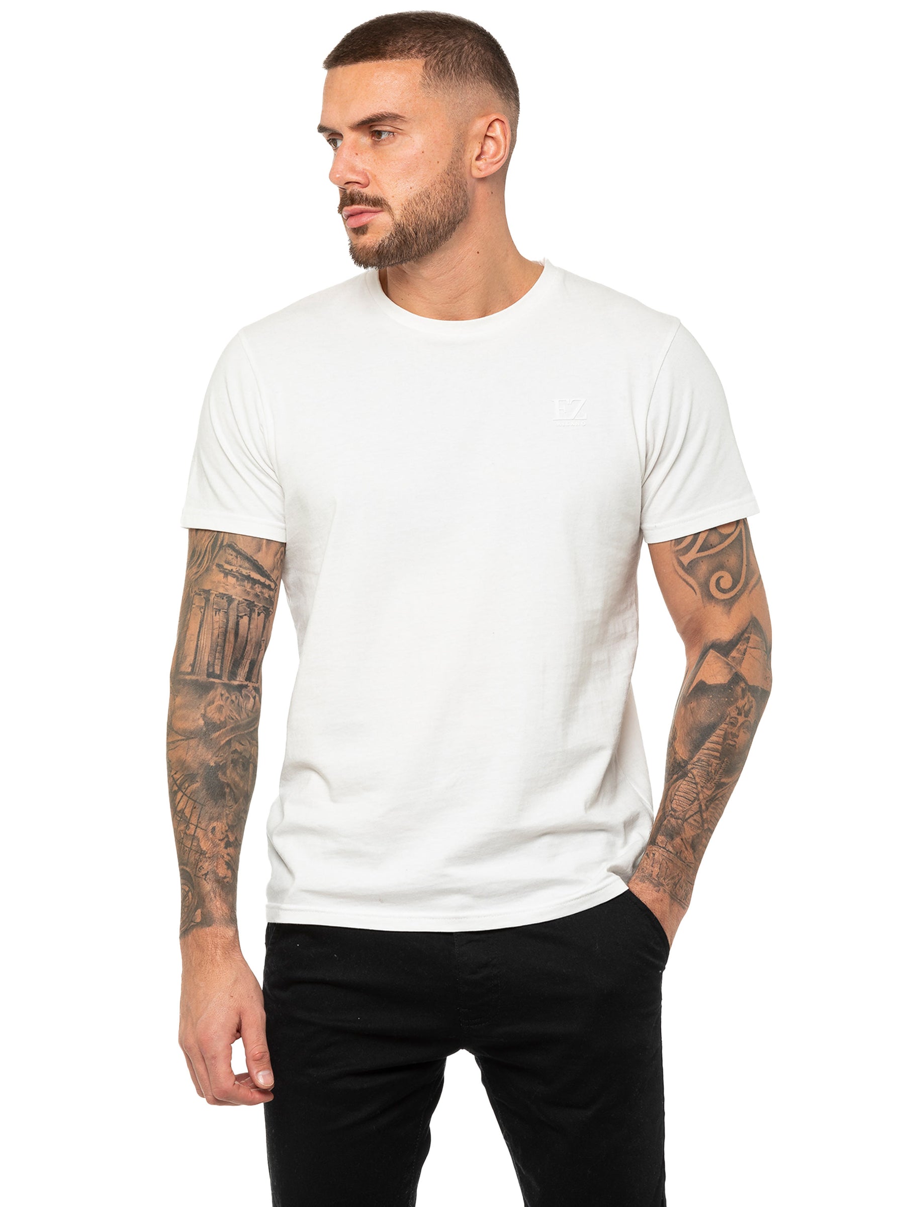 EZTS603 Enzo | Mens Crew Neck T-Shirt ENZO RAWDENIM