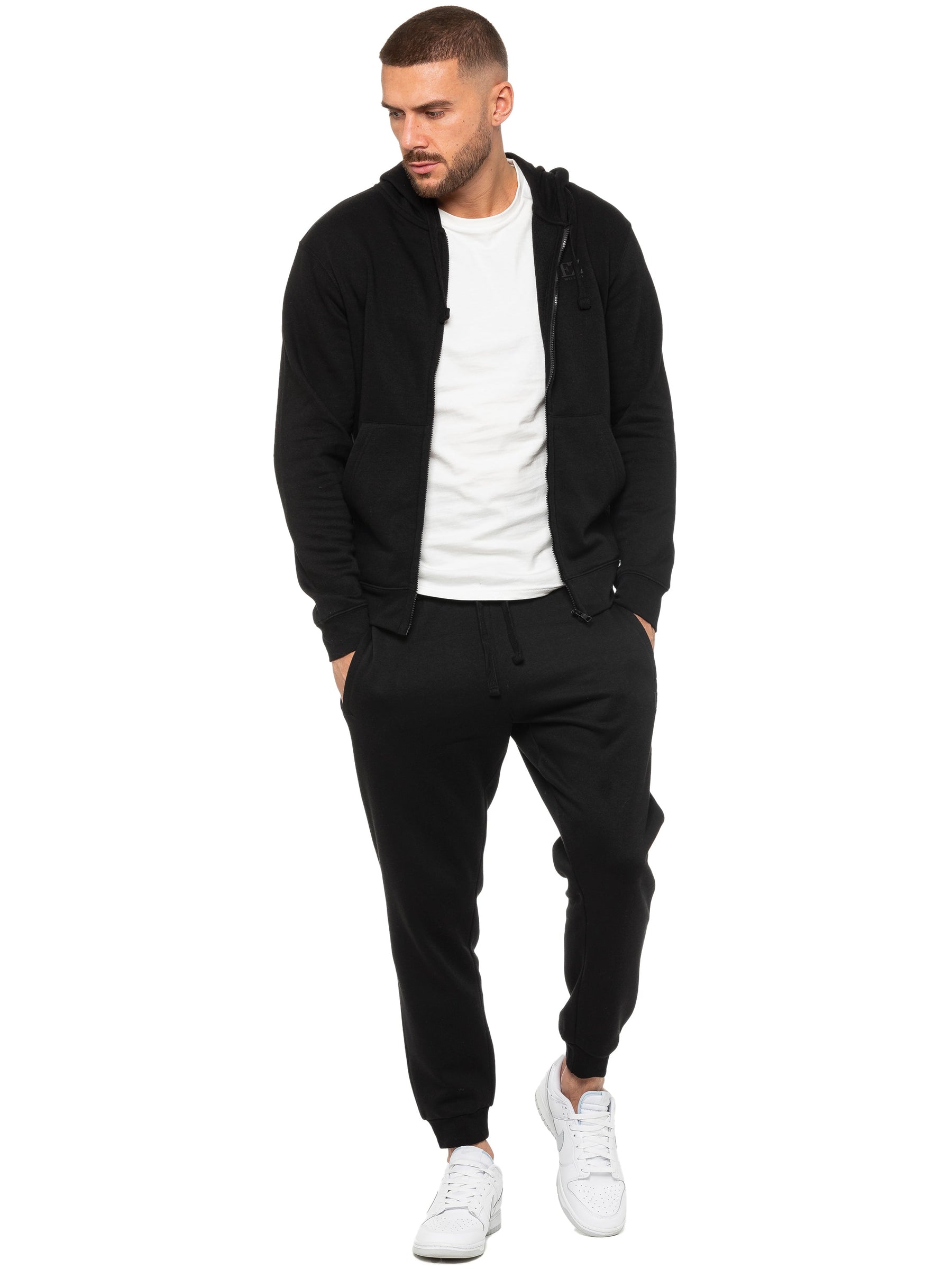 EZHDZ601 & EZJG598 Enzo | Mens Zip Hoodie Tracksuit Set ENZO RAWDENIM