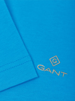 GANT_TS_CONTR Gant Contrast Logo | Mens Crew Neck T-Shirt GANT RAWDENIM