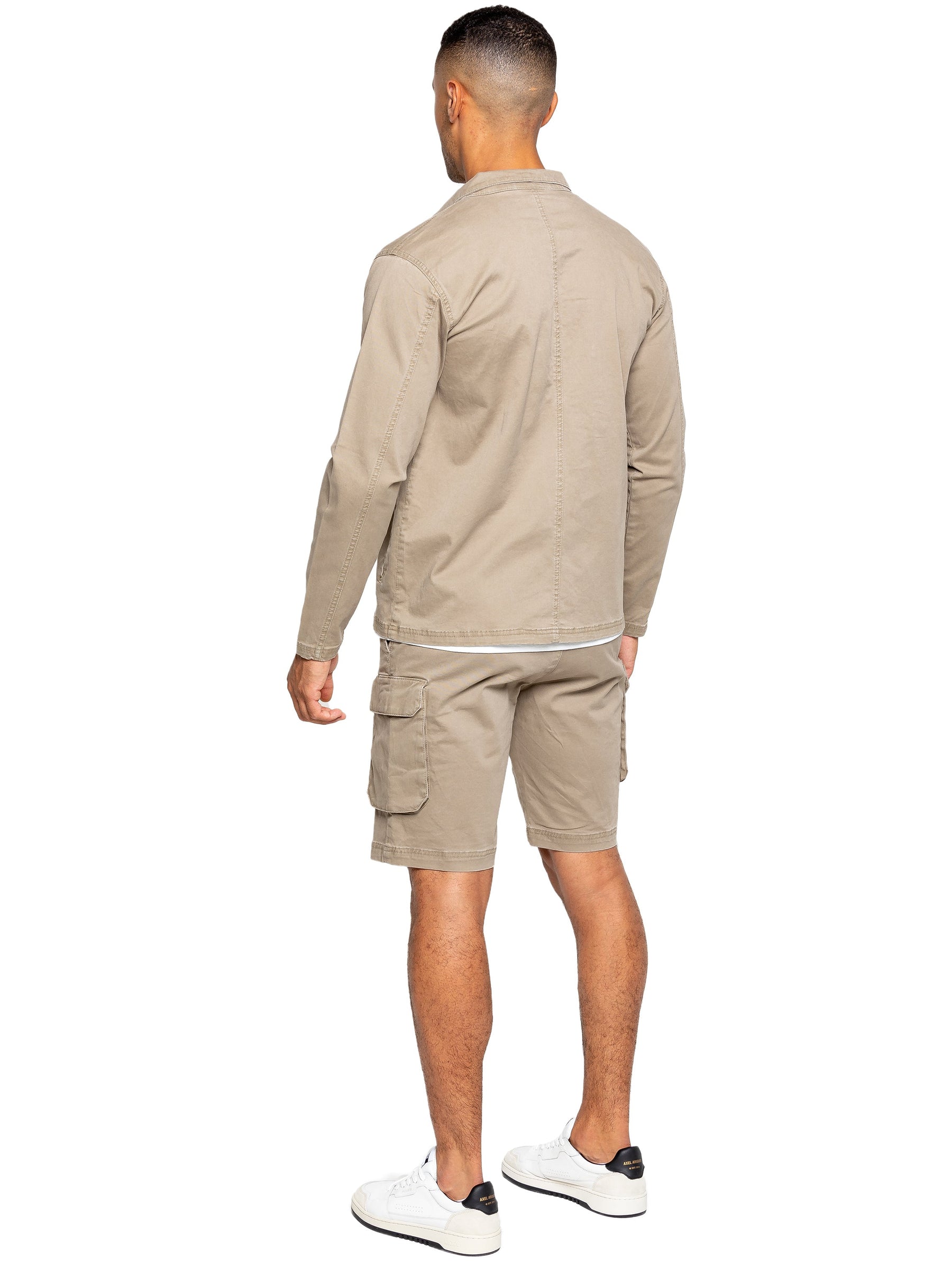 EZOS611 & EZS613 Copy of Enzo | Mens Cargo Overshirt Tracksuit With Shorts Set ENZO RAWDENIM