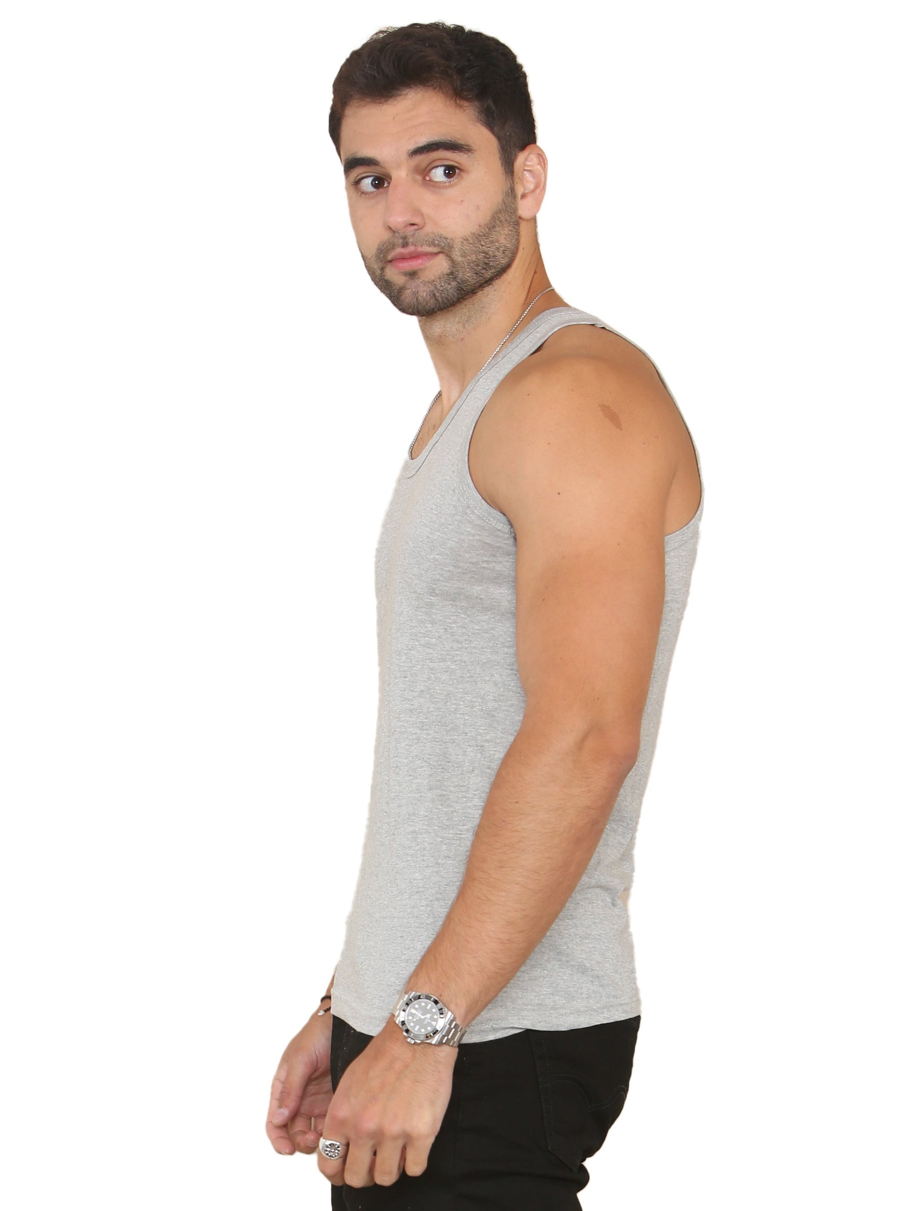 EZV604 Enzo | Mens 3 Pack Vests ENZO RAWDENIM