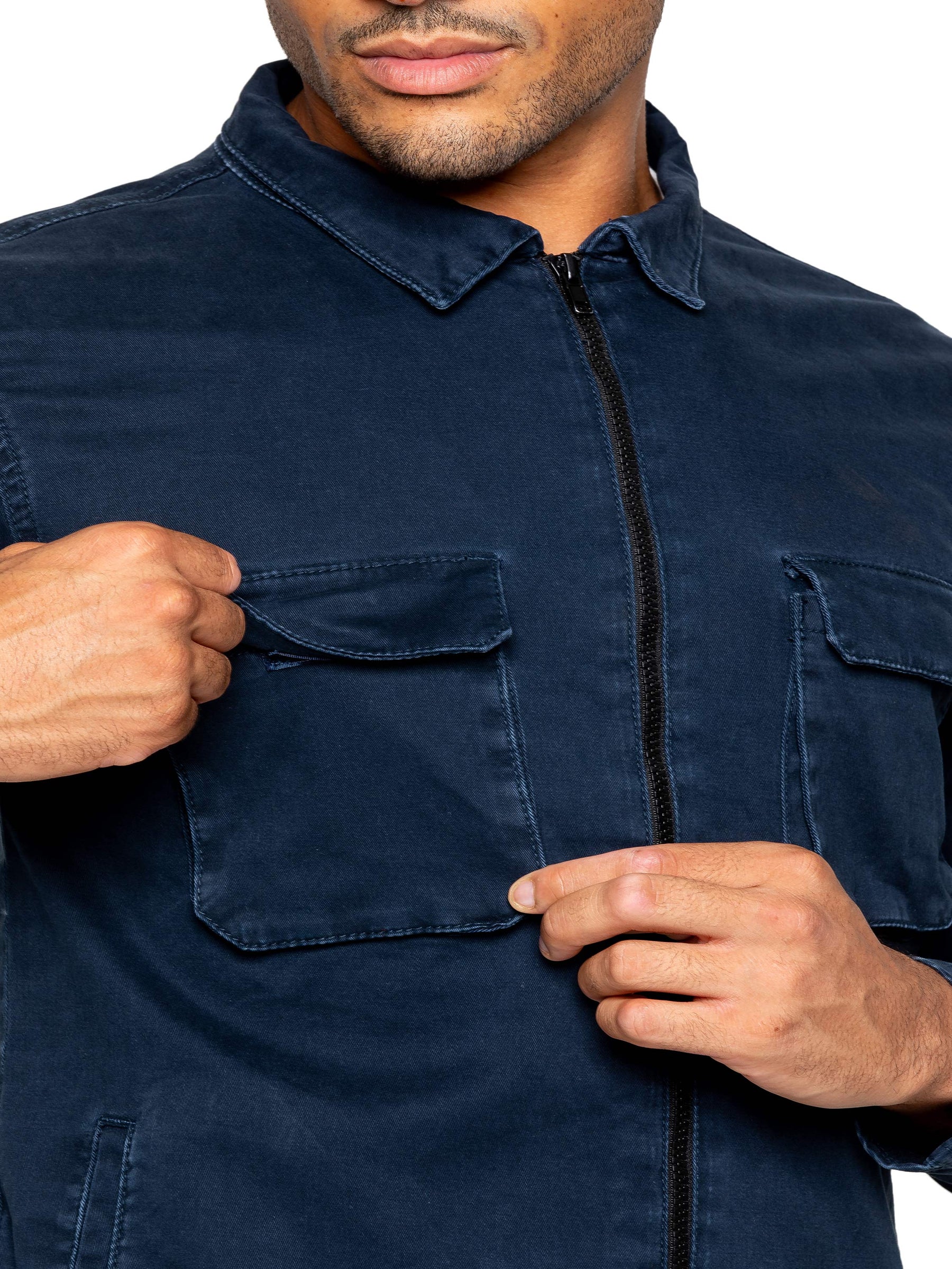 EZOS611 & EZS613 Enzo | Mens Cargo Overshirt Tracksuit With Shorts Set ENZO RAWDENIM