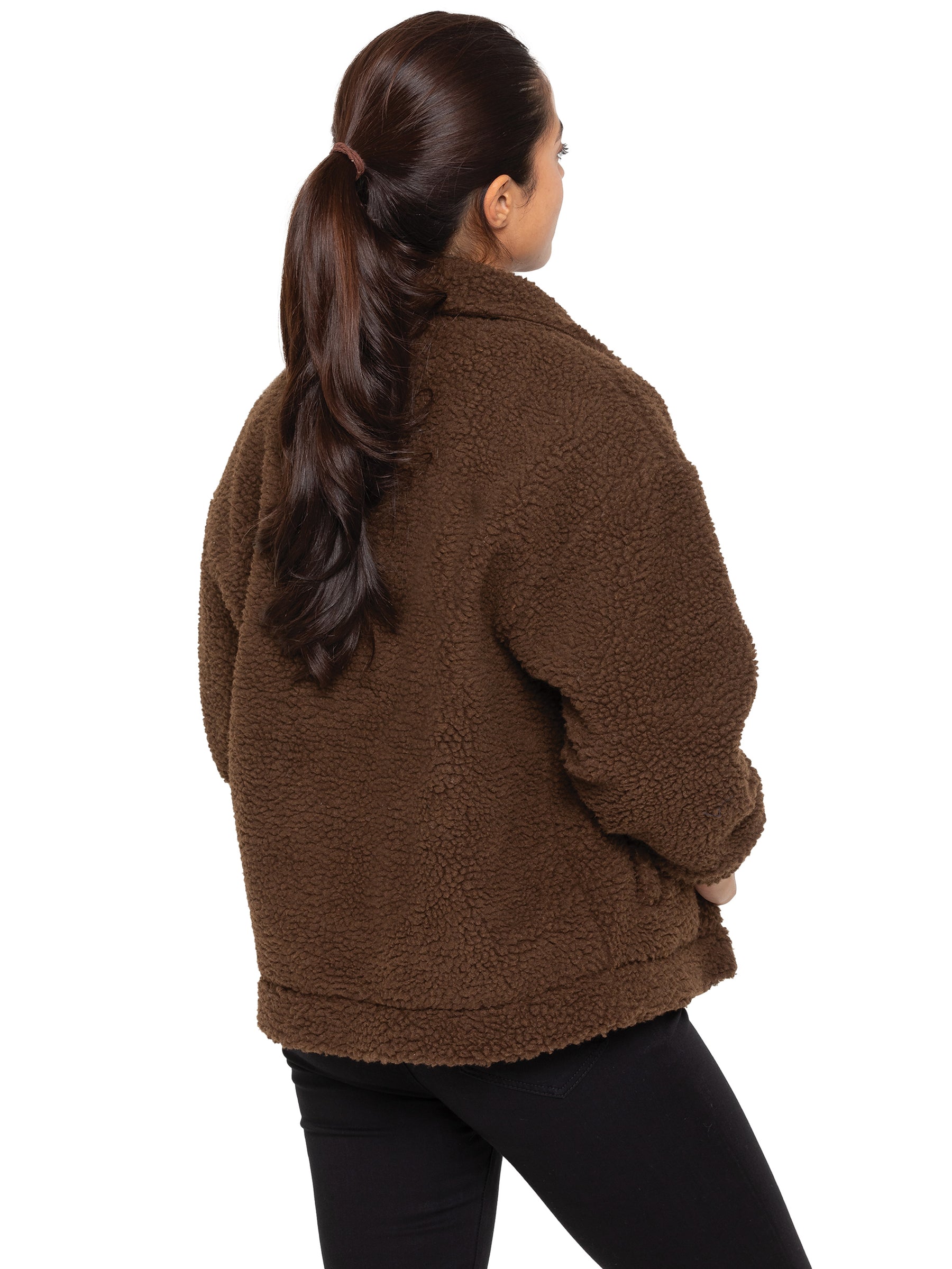 EZLJK625_JACKET Enzo | Womens Borg Jacket ENZO RAWDENIM