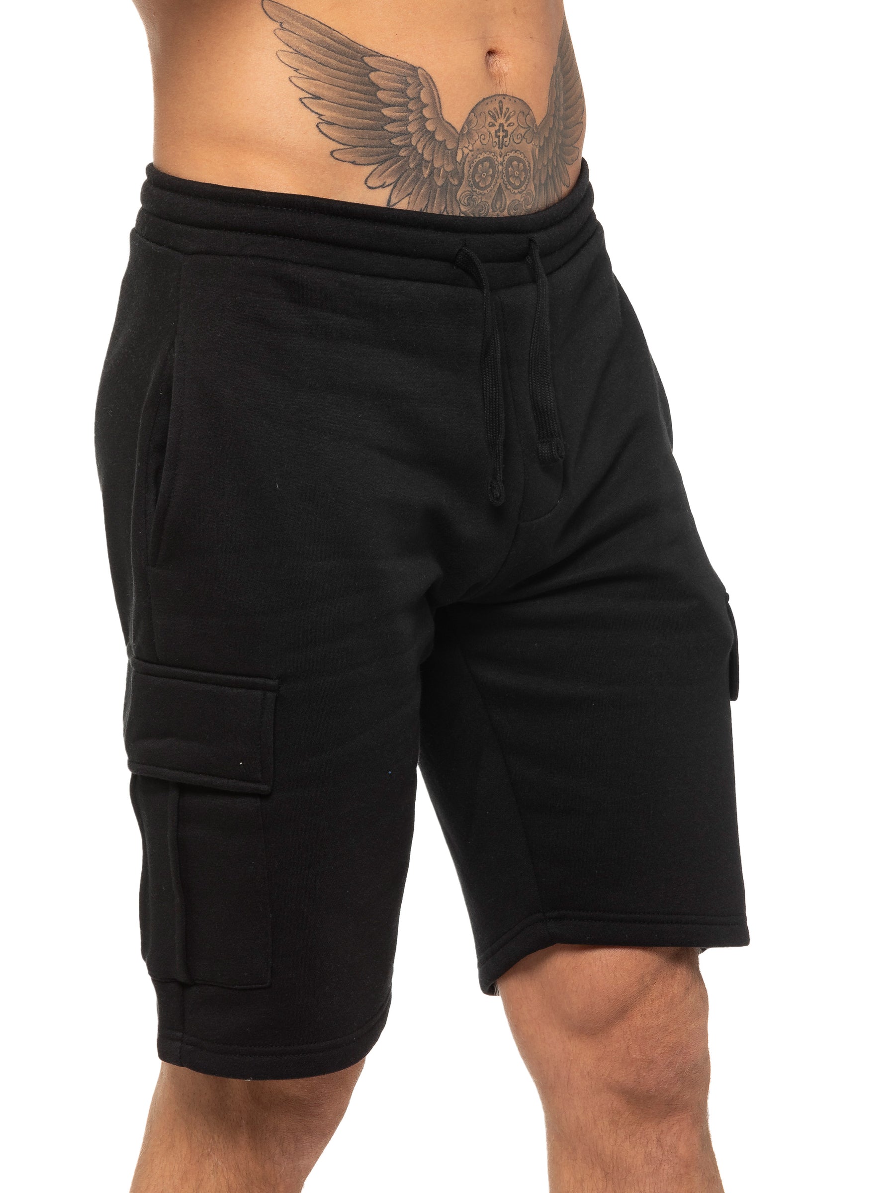 EZSC602 SHORT Enzo | Mens Cargo Fleece Shorts ENZO RAWDENIM