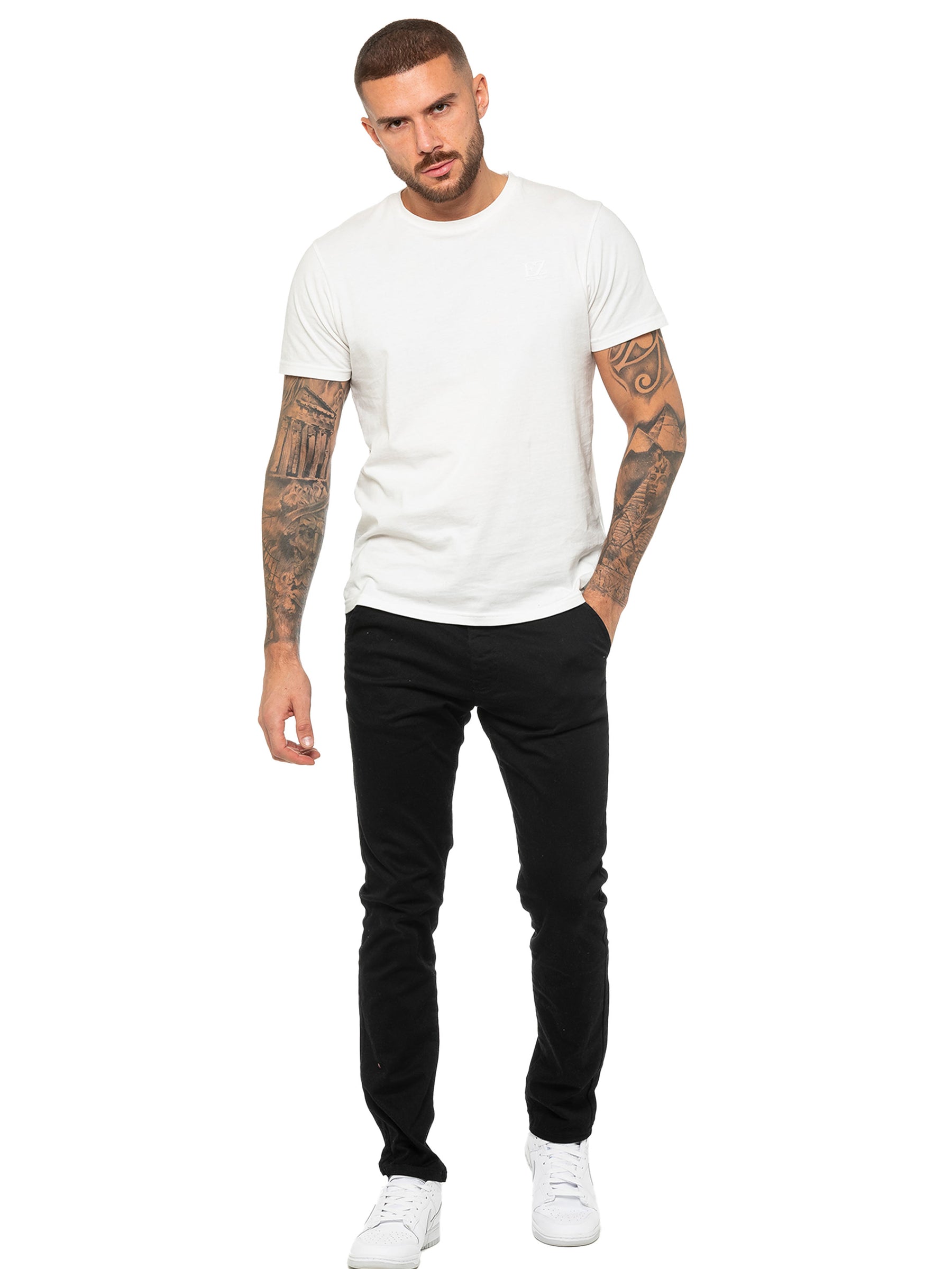 EZTS603 Enzo | Mens Crew Neck T-Shirt ENZO RAWDENIM
