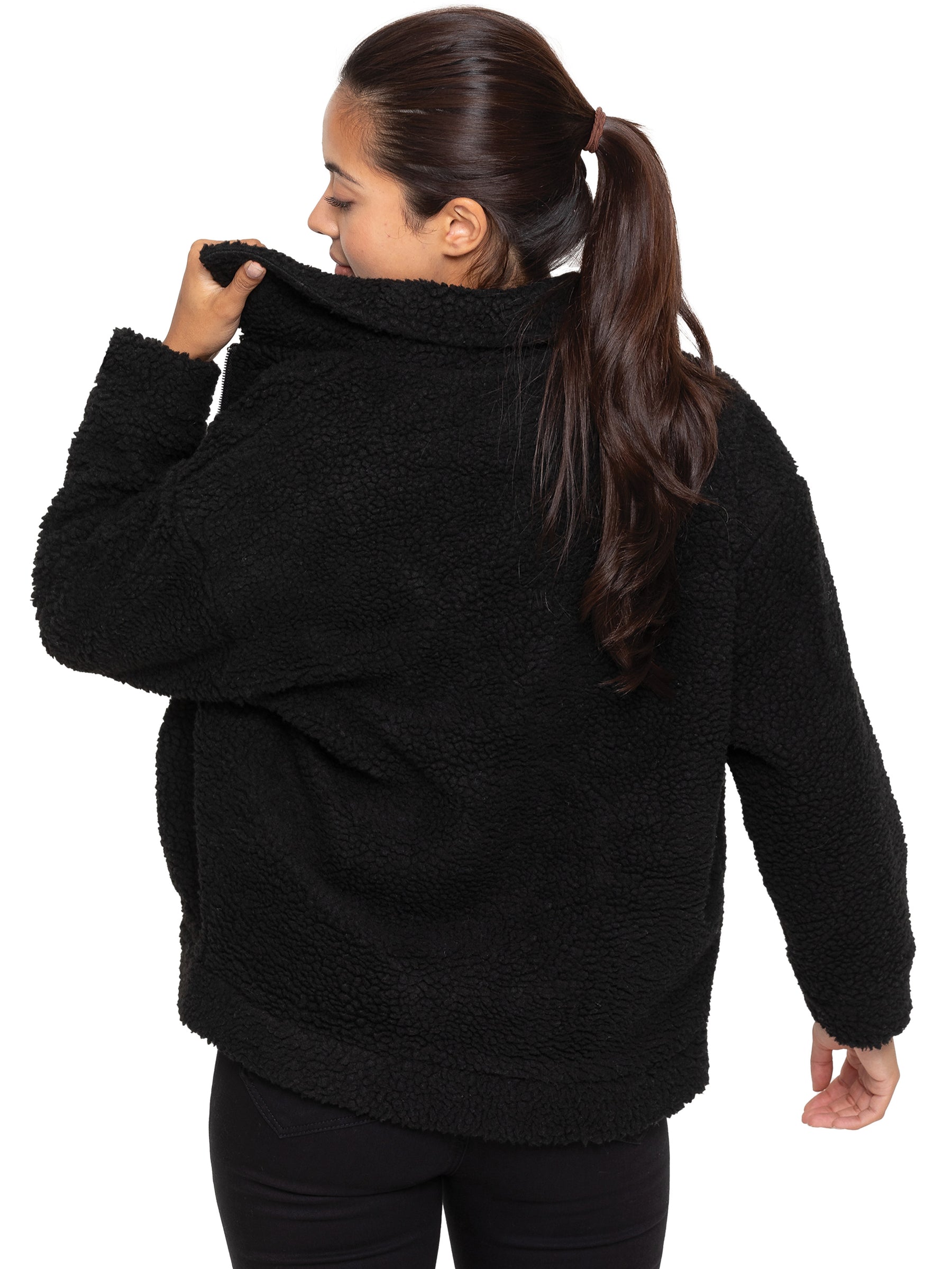 EZLJK625_JACKET Enzo | Womens Borg Jacket ENZO RAWDENIM