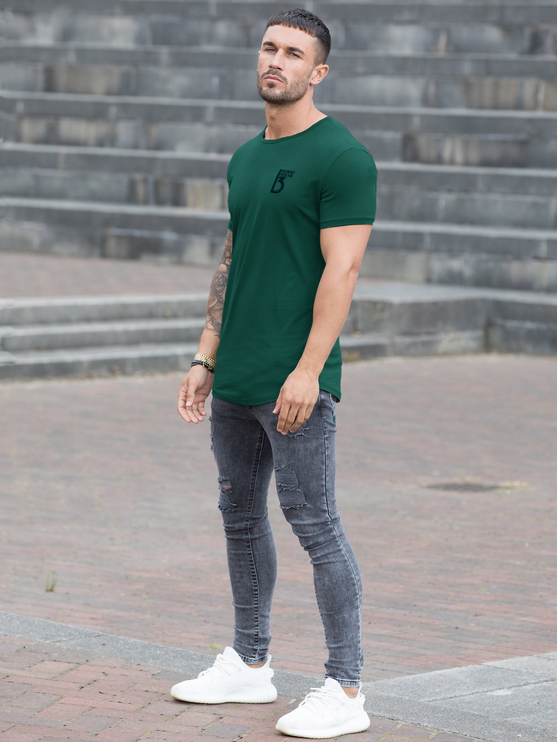 BST24 BH Men's Branded Short Sleeve Athletic T-shirt | Bound By Honour Bound By Honour RAWDENIM