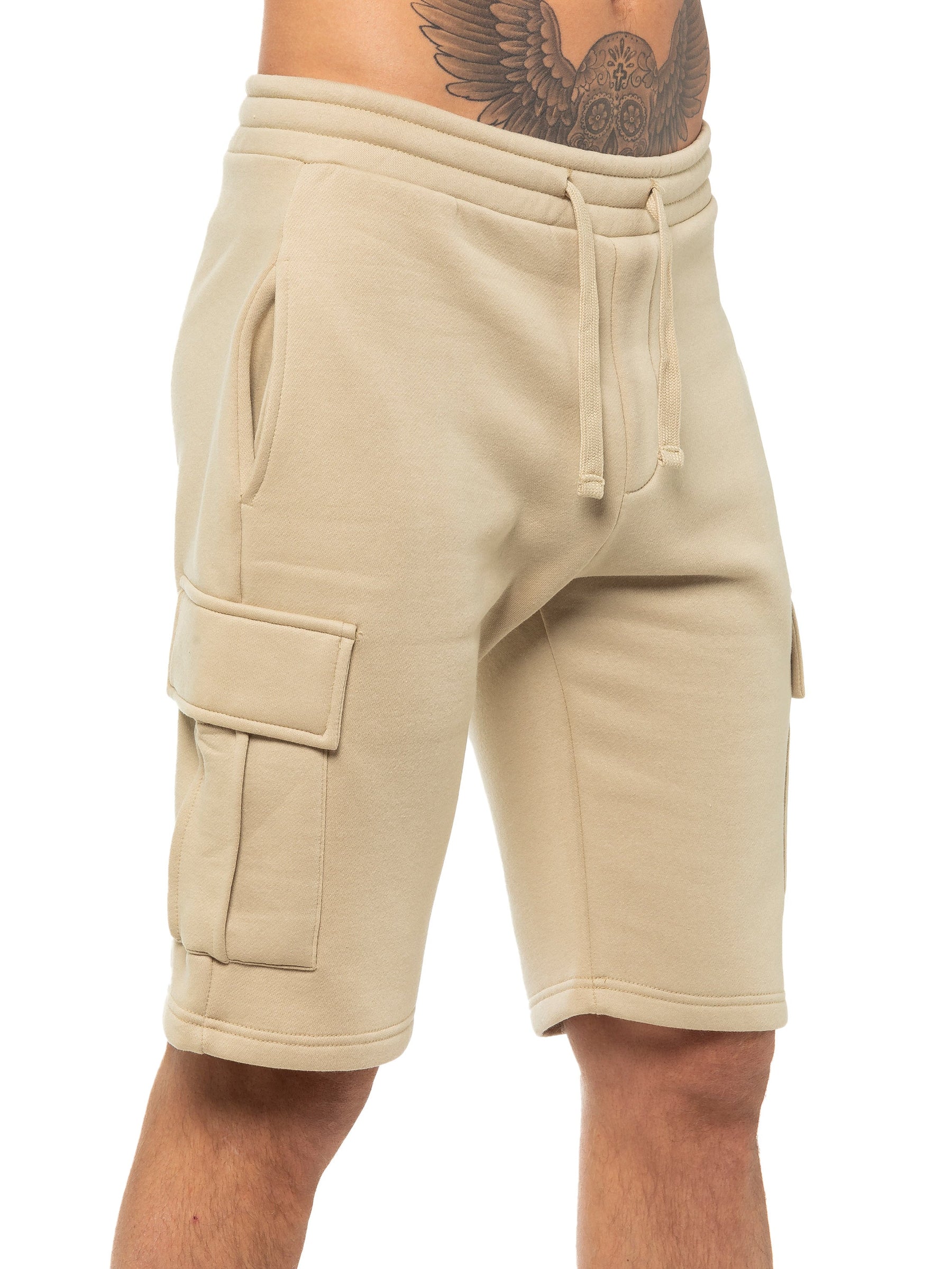 EZSC602 SHORT Enzo | Mens Cargo Fleece Shorts ENZO RAWDENIM