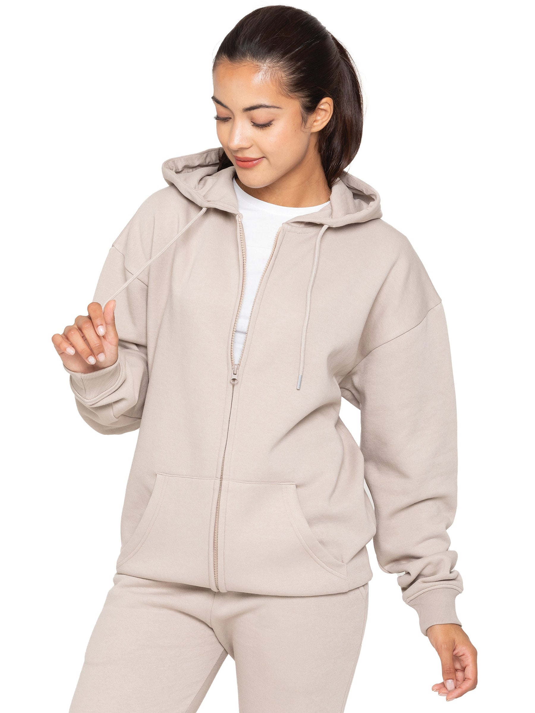 EZLHDZ596 Copy of Enzo | Womens Oversized Zipped Hoodie ENZO RAWDENIM