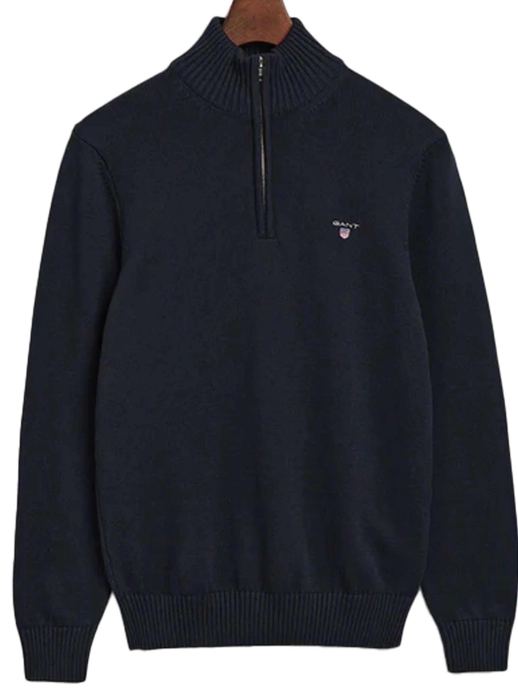GANT_SWT_HALF_ZIP RAWDENIM RAWDENIM