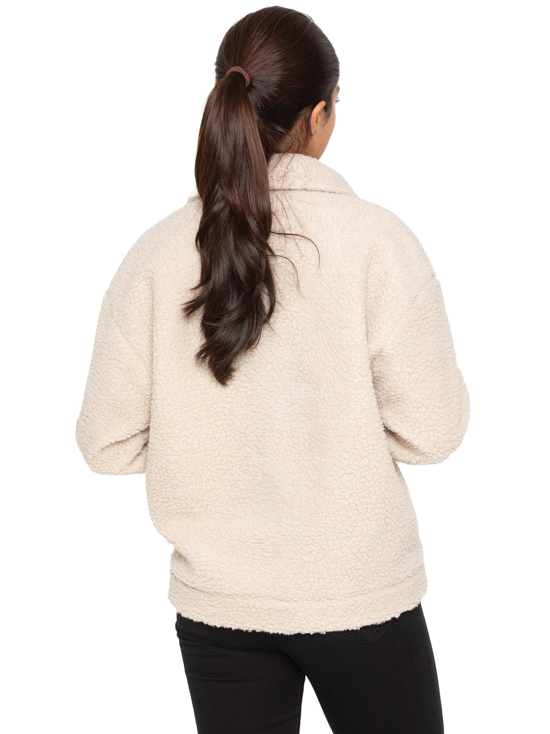EZLJK625_JACKET Enzo | Womens Borg Jacket ENZO RAWDENIM